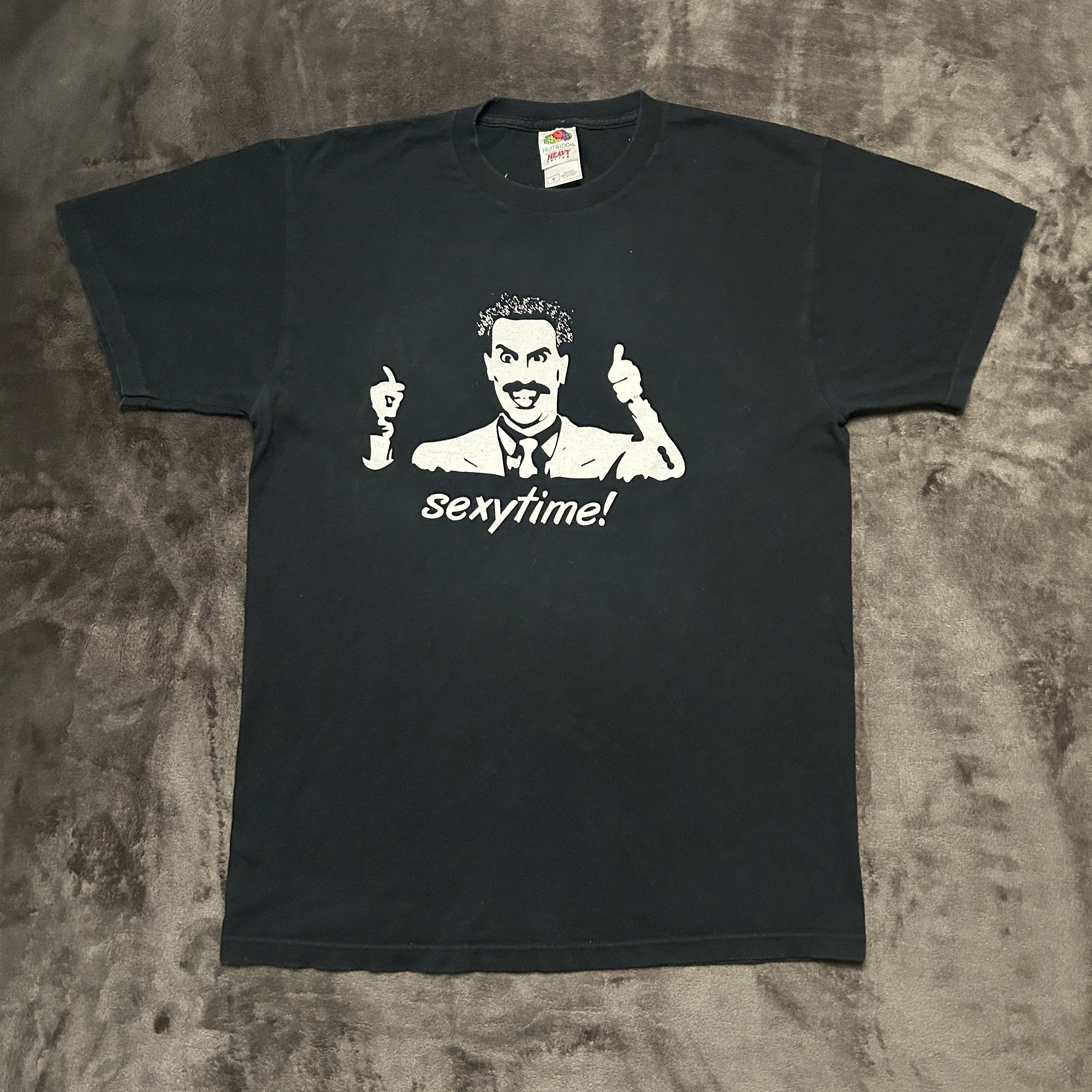 Vintage Vintage Borat Sexytime Movie T-shirt Size US M / EU 48-50 / 2 - 2 Thumbnail
