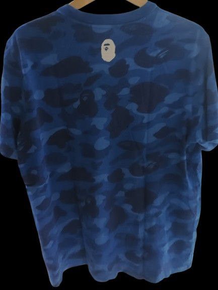 Adidas × Bape Adidas x Bape Blue Color Camoflage Short Sleeve T-Shirt Size US L / EU 52-54 / 3 - 2 Thumbnail