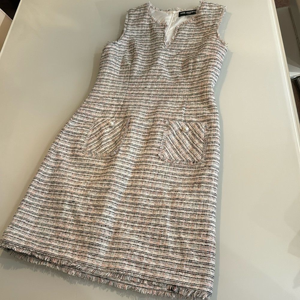 Karl Lagerfeld Karl Lagerfeld shift dress - size 10 Size L / US 10 / IT 46 - 3 Thumbnail