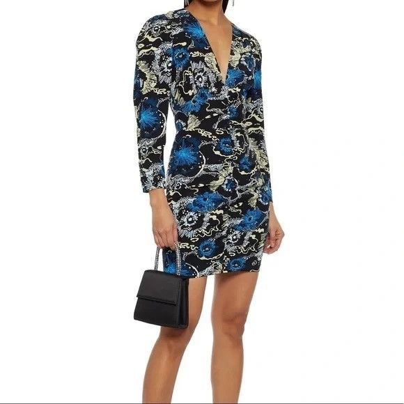 A.L.C. A.L.C. Roxy Silk Minidress Long Sleeves Size 0 NWT $550 Size XS / US 0-2 / IT 36-38 - 3 Thumbnail