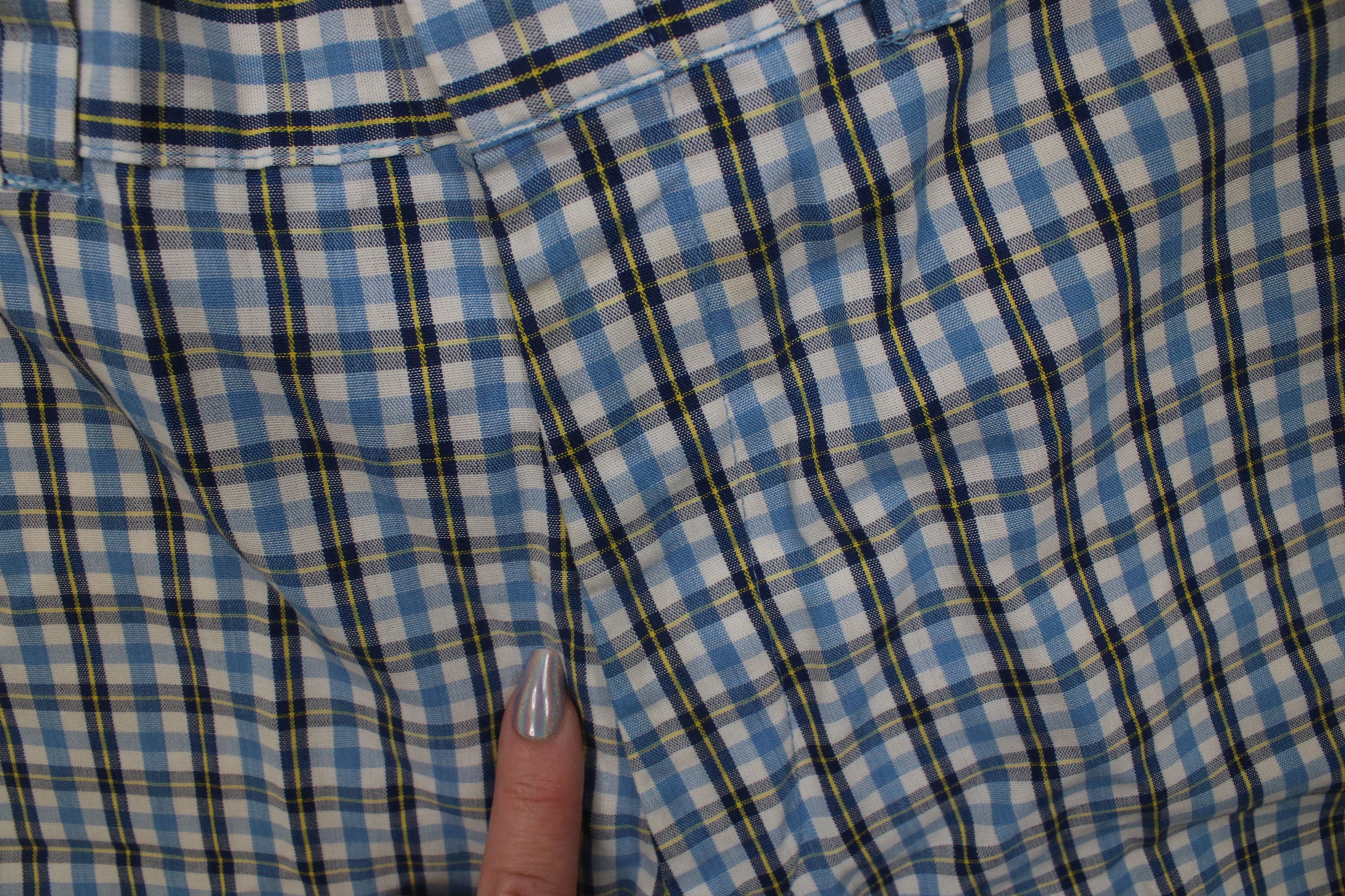 Vintage Vintage 60s 70s Streetwear Plaid Above Knee Chino Shorts Size US 34 / EU 50 - 8 Thumbnail