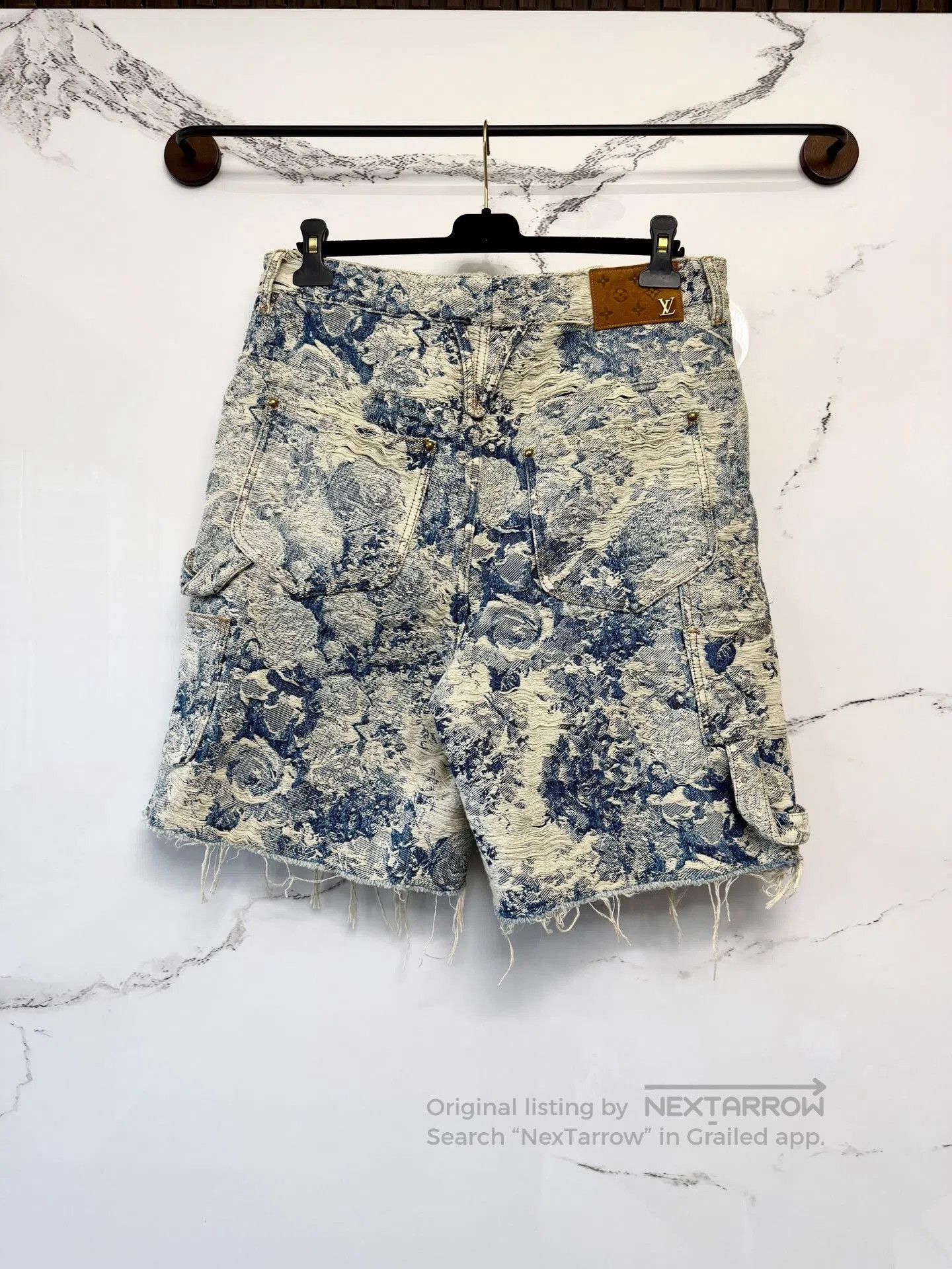 Louis Vuitton louis vuitton floral denim shorts. Size 31" - 3 Thumbnail
