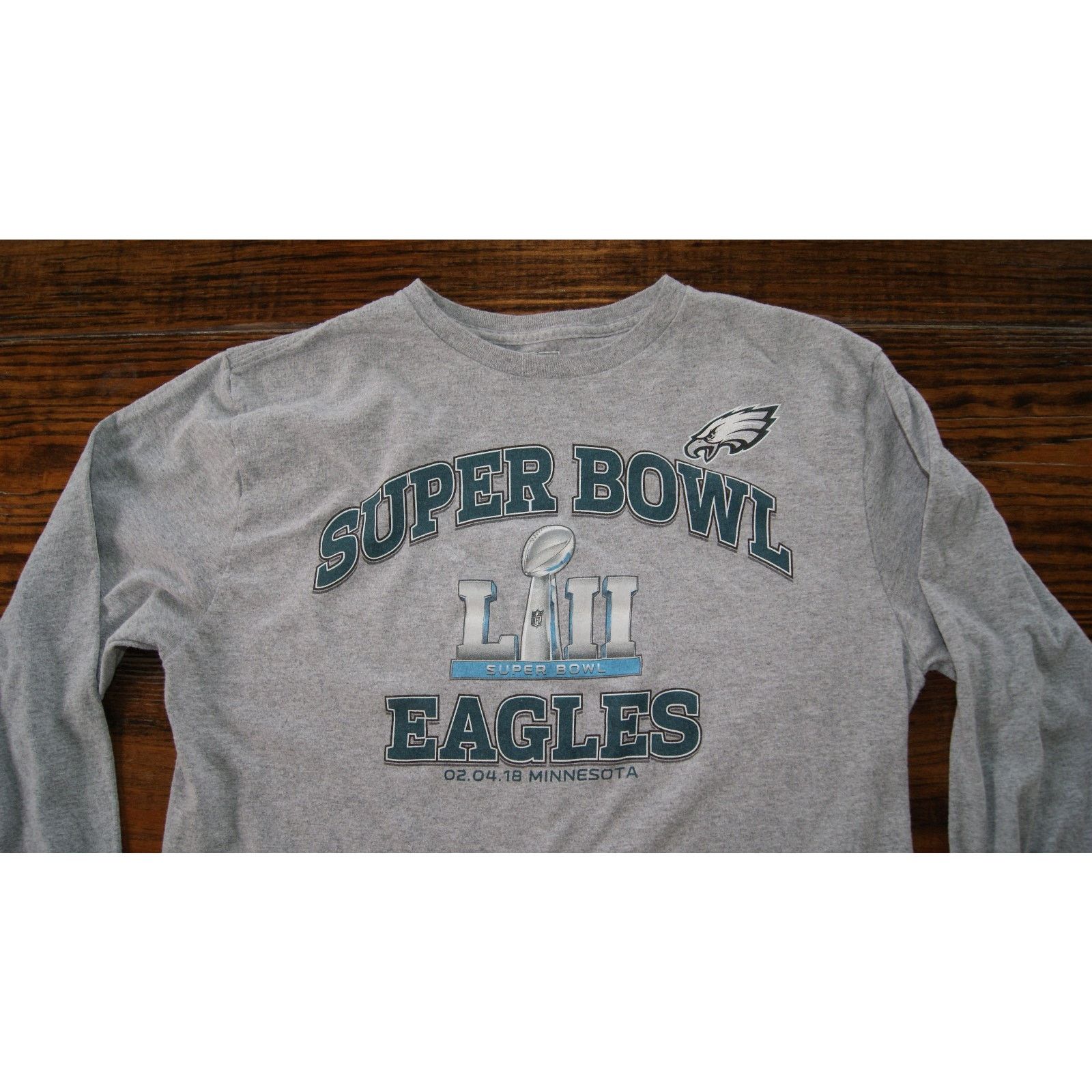 Vintage Philadelphia Eagles Super Bowl M Long Sleeve TShirt Fanatics Size US M / EU 48-50 / 2 - 1 Thumbnail