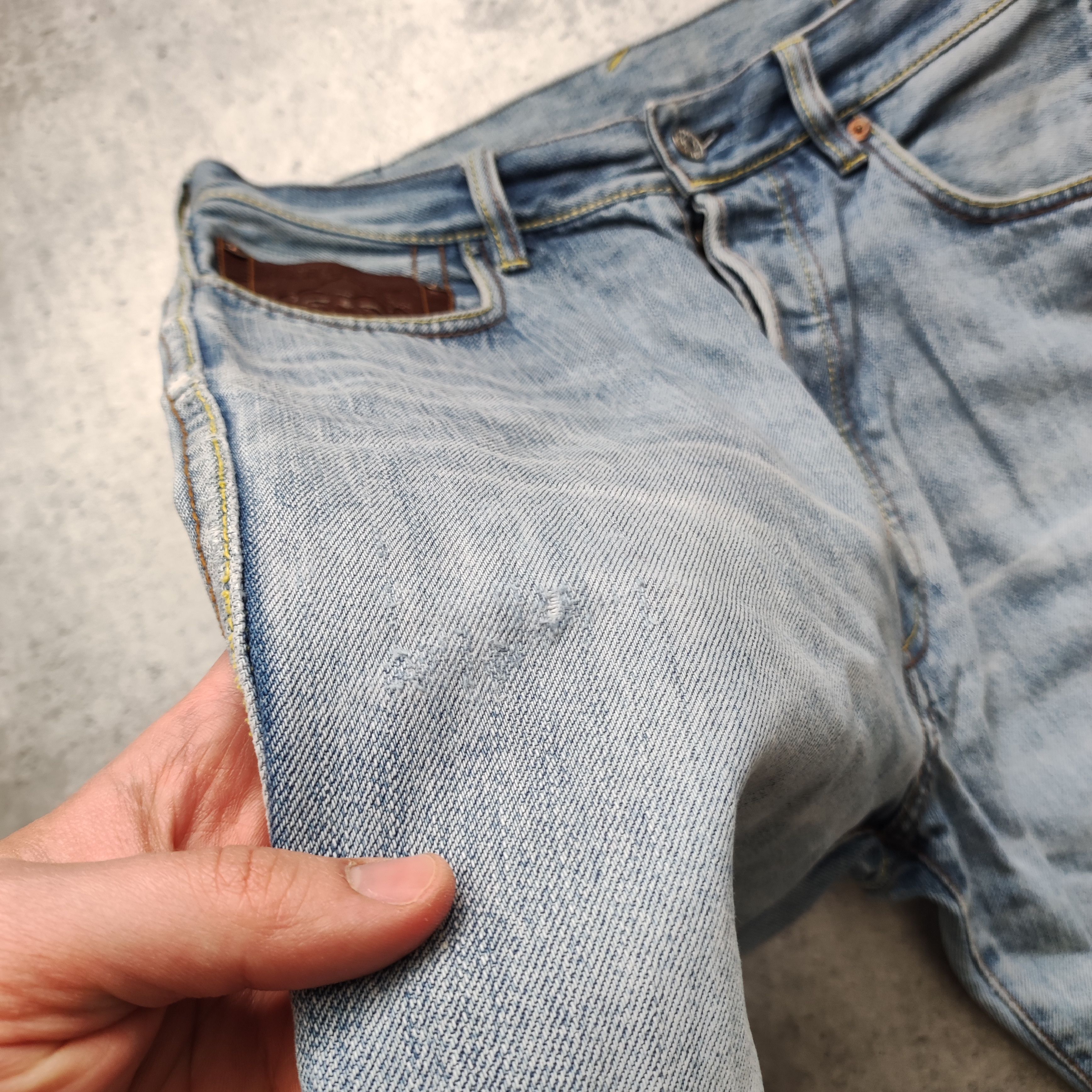 Evisu × Japanese Brand Japanese Brand Evisu Japan Classic Double Logo Denim Shorts Size US 34 / EU 50 - 7 Thumbnail