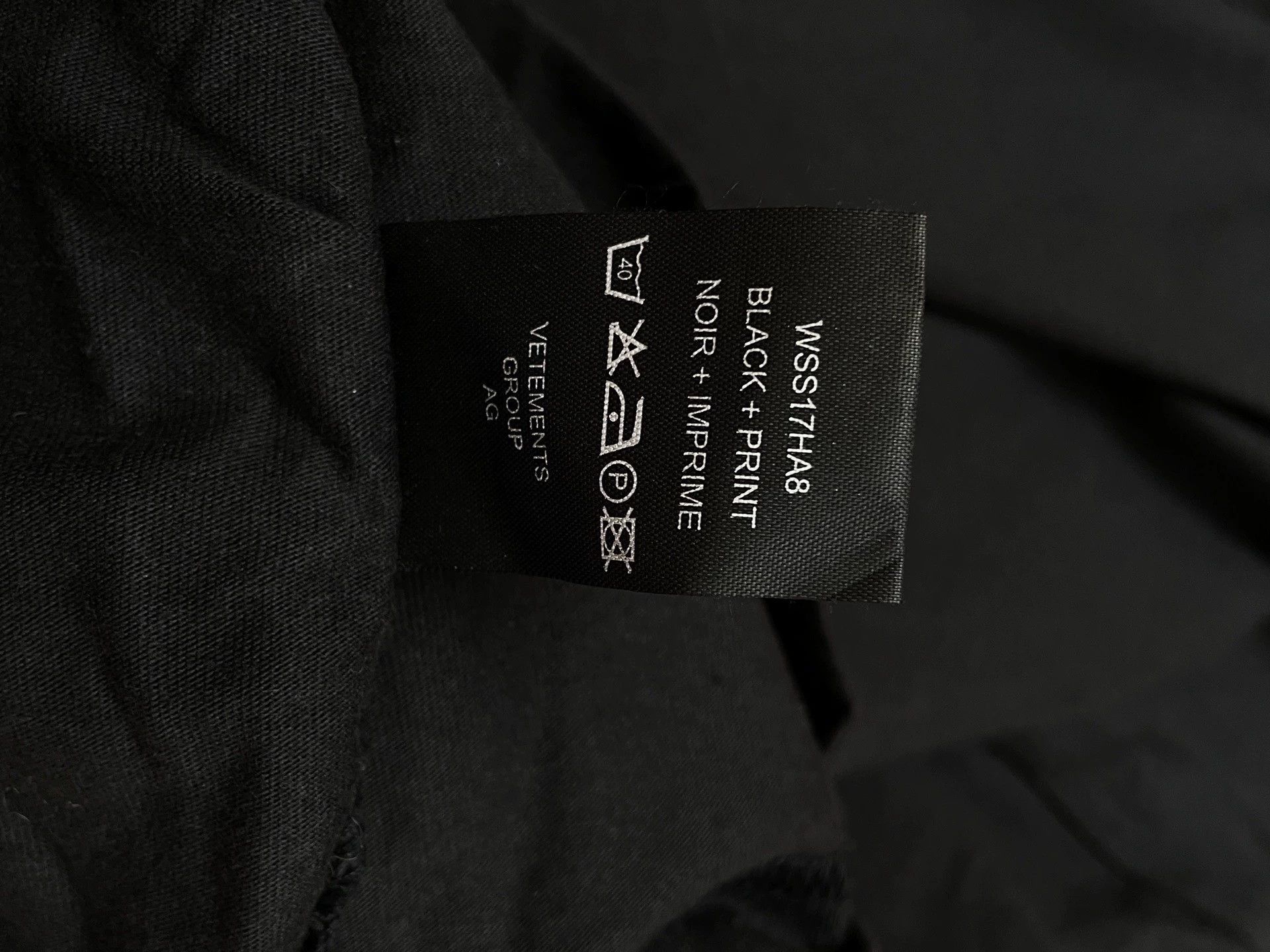 Vetements Vetements x Hanes STAFF T-Shirt Black/White XS Size US XS / EU 42 / 0 - 6 Thumbnail