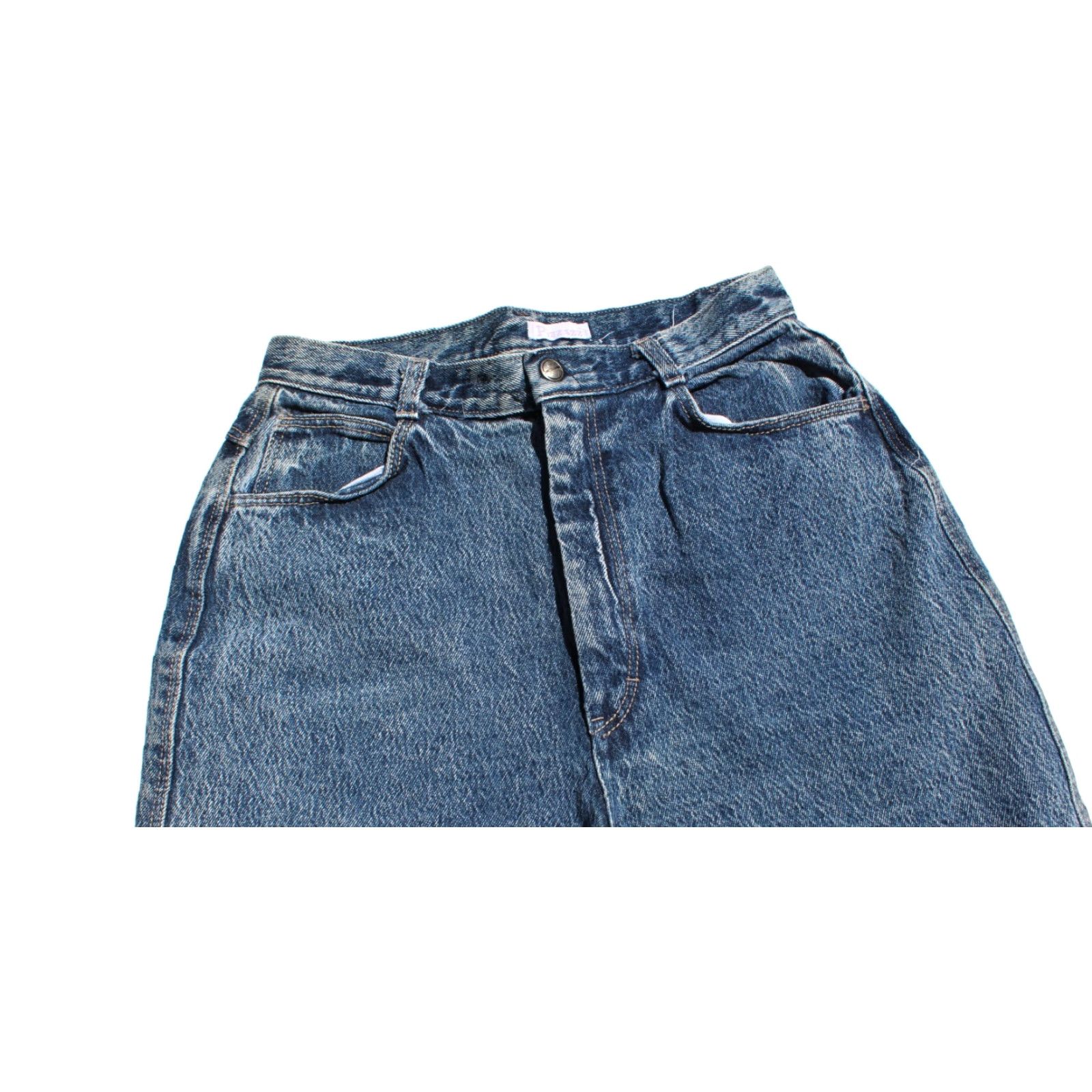 Vintage VINTAGE PIZZAZZ Denim Jeans Main Selling Point High Waisted Mom Zip Ankle Blue Women's Jeans M Size 32" / US 10 / IT 46 - 3 Thumbnail
