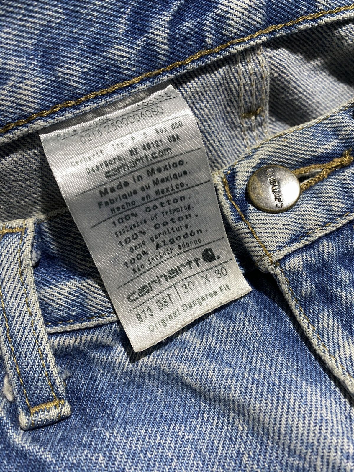 Carhartt Distressed Faded Vintage Carhartt Double Knee B73 DST Size US 30 / EU 46 - 5 Thumbnail