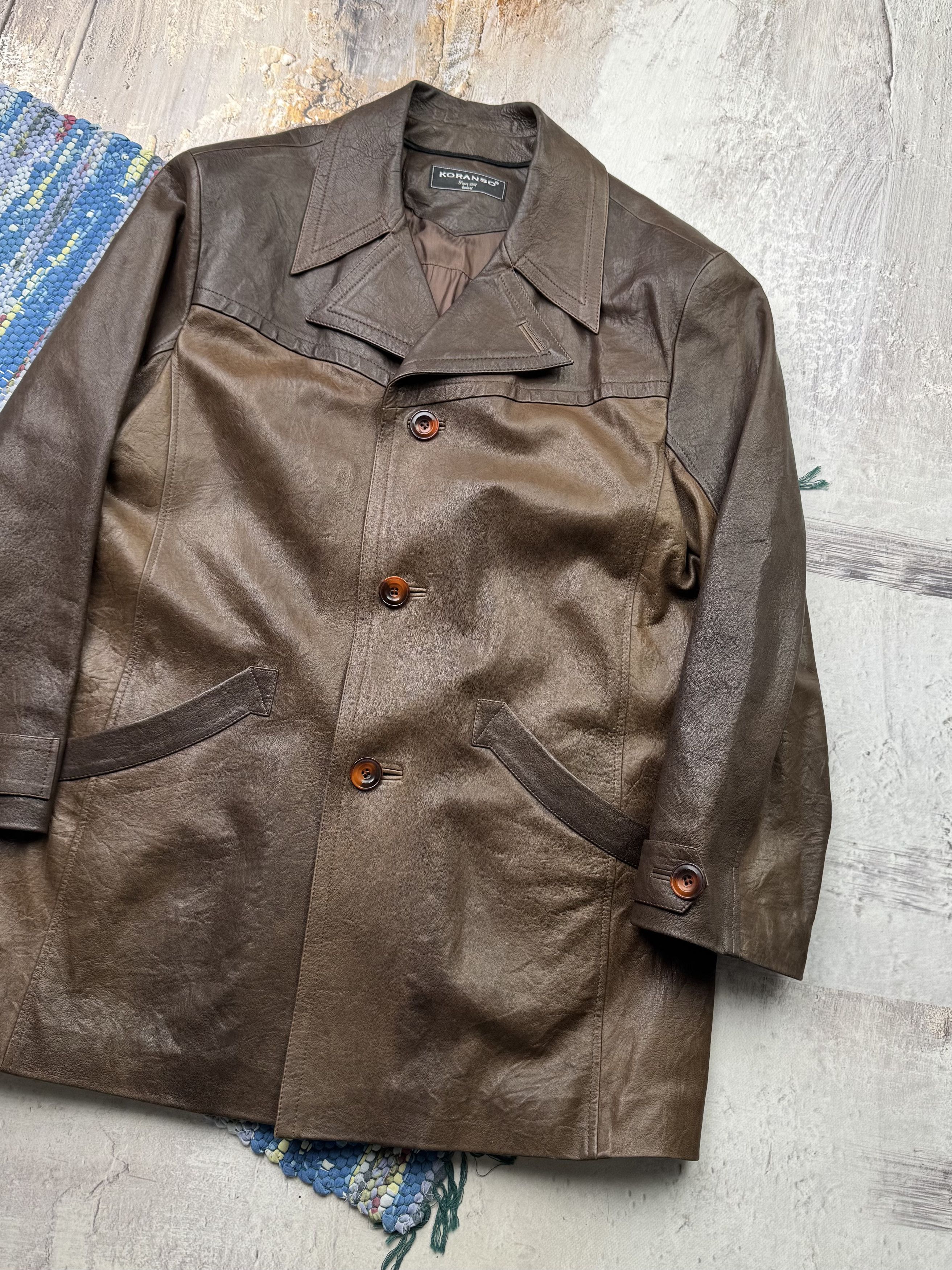 Vintage Vintage Leather Jacket A693D15(340) Size US XL / EU 56 / 4 - 3 Thumbnail