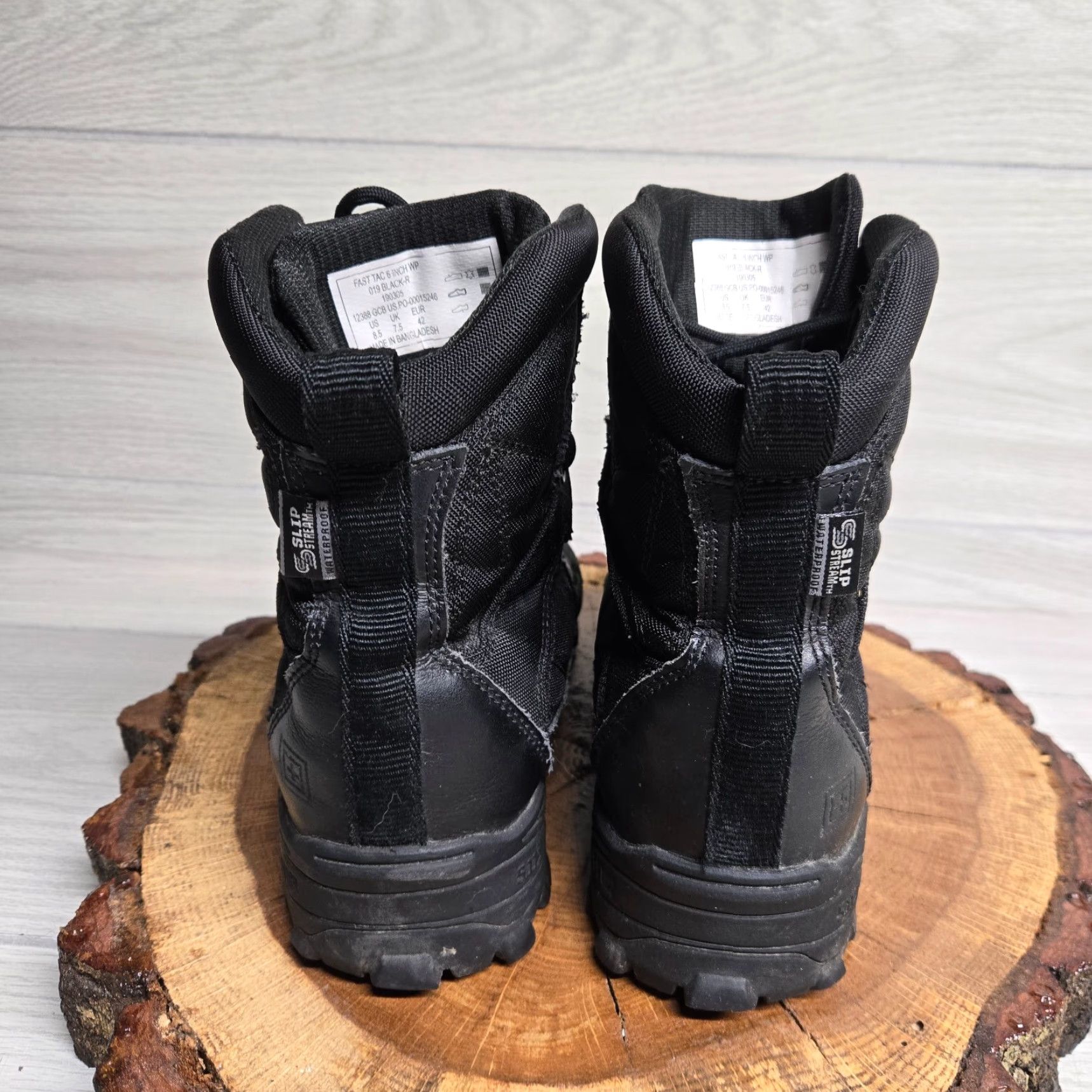 Vintage VINTAGE? No. 5.11 Tactical Atac 6 Boots Black Mid-Calf Lace Up Adult Men Size 8.5 Military Workwear Shoes Black 5.11 Atac Military Boots Mens 8.5 Size US 8.5 / EU 41-42 - 5 Thumbnail