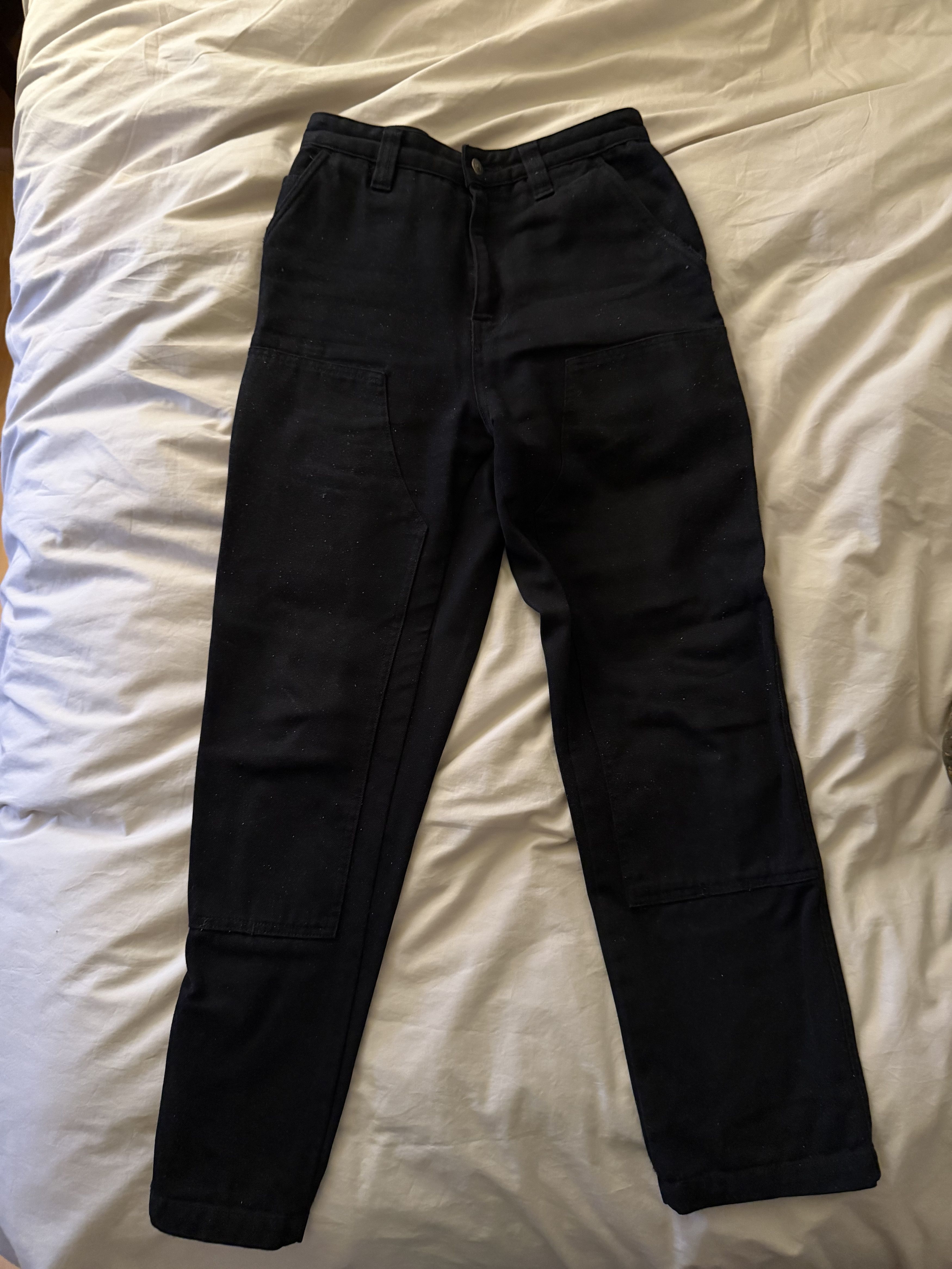 Stussy Black denim double knee carpenter pants Size US 28 / EU 44 - 1 Thumbnail