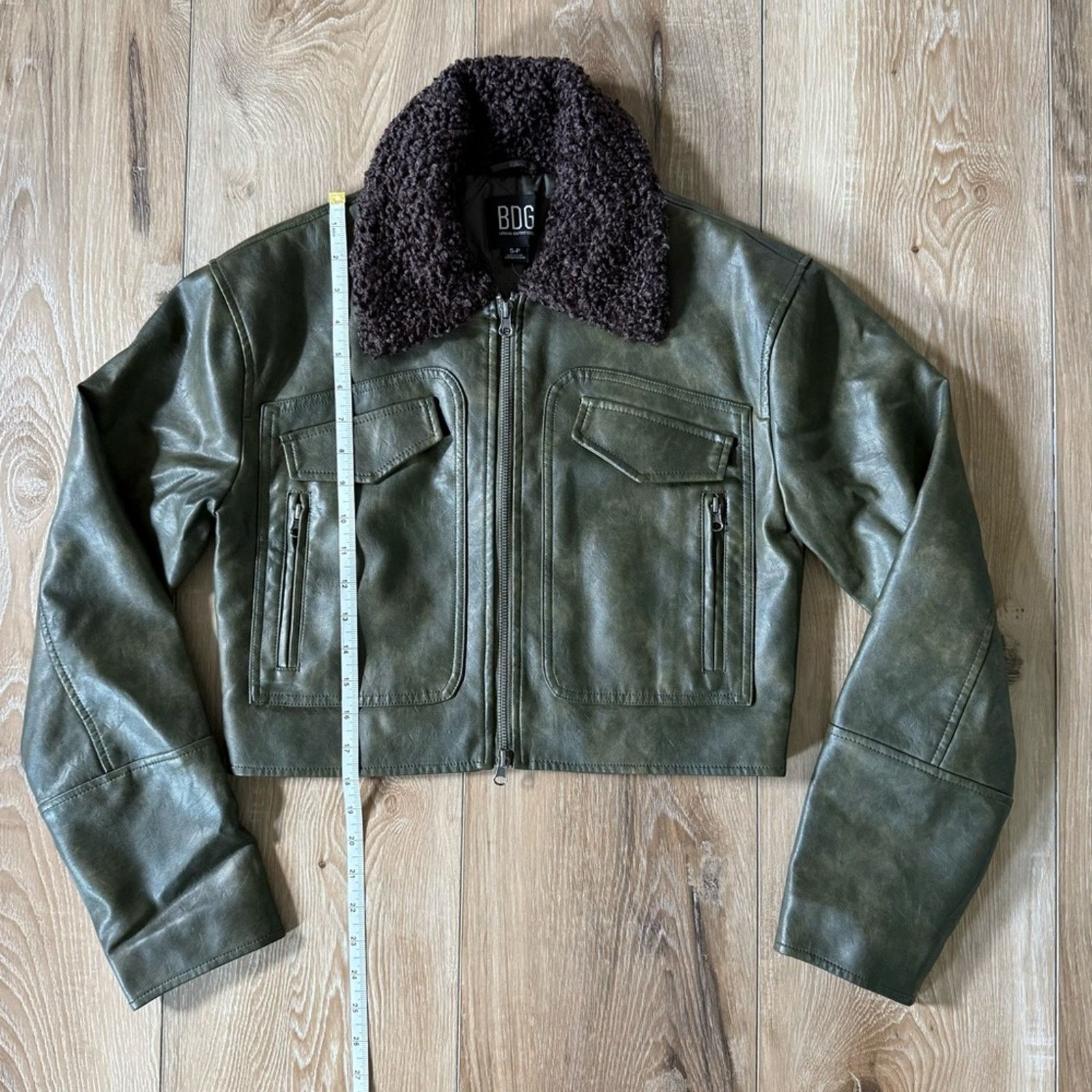 Bdg Urban Outfitters BDG Janine Faux Leather Cropped Jacket S Size S / US 4 / IT 40 - 10 Thumbnail