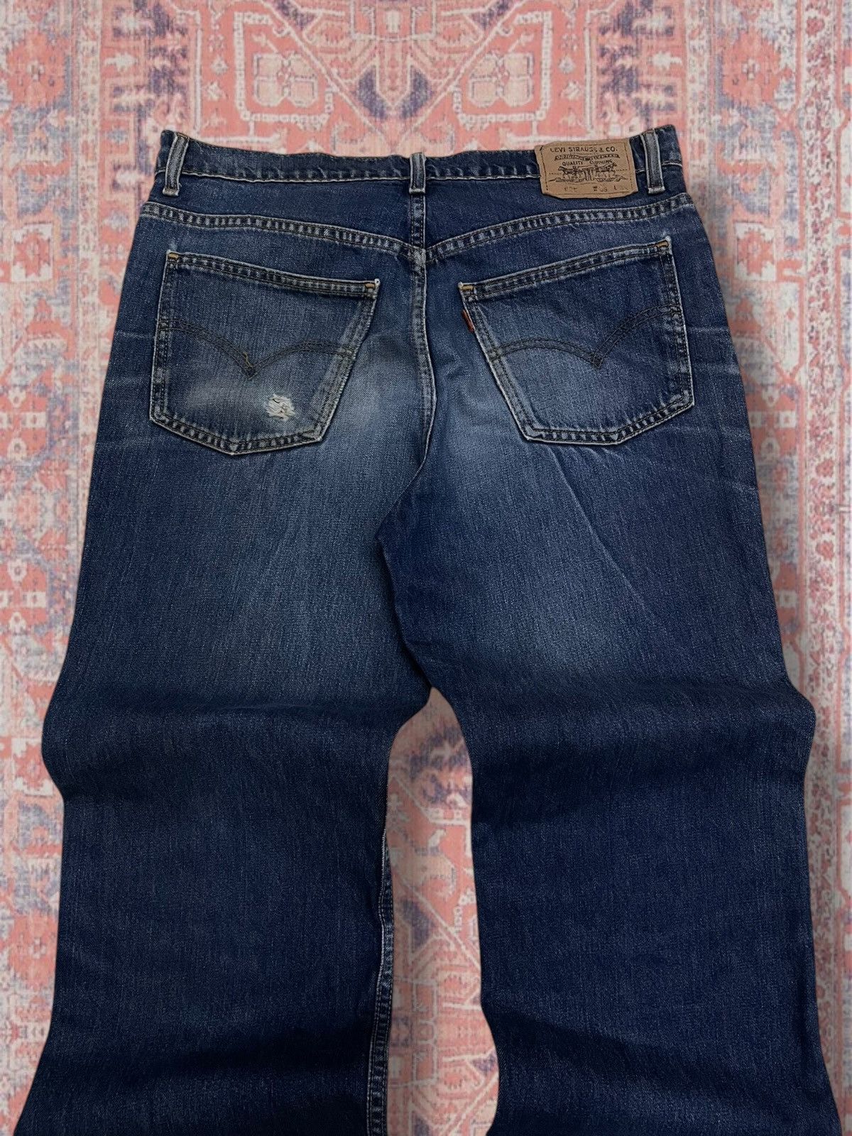 Levi's Vintage Clothing Vintage Rare Levis Strauss & Co 605 Orange Tab Distressed Size US 34 / EU 50 - 12 Thumbnail