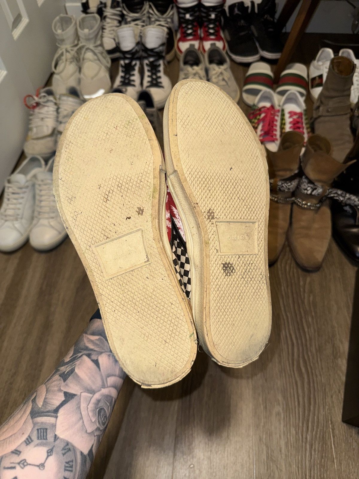 Amiri Slip On Palm Patchwork Sneakers amiri palms Size US 10 / EU 43 - 6 Thumbnail