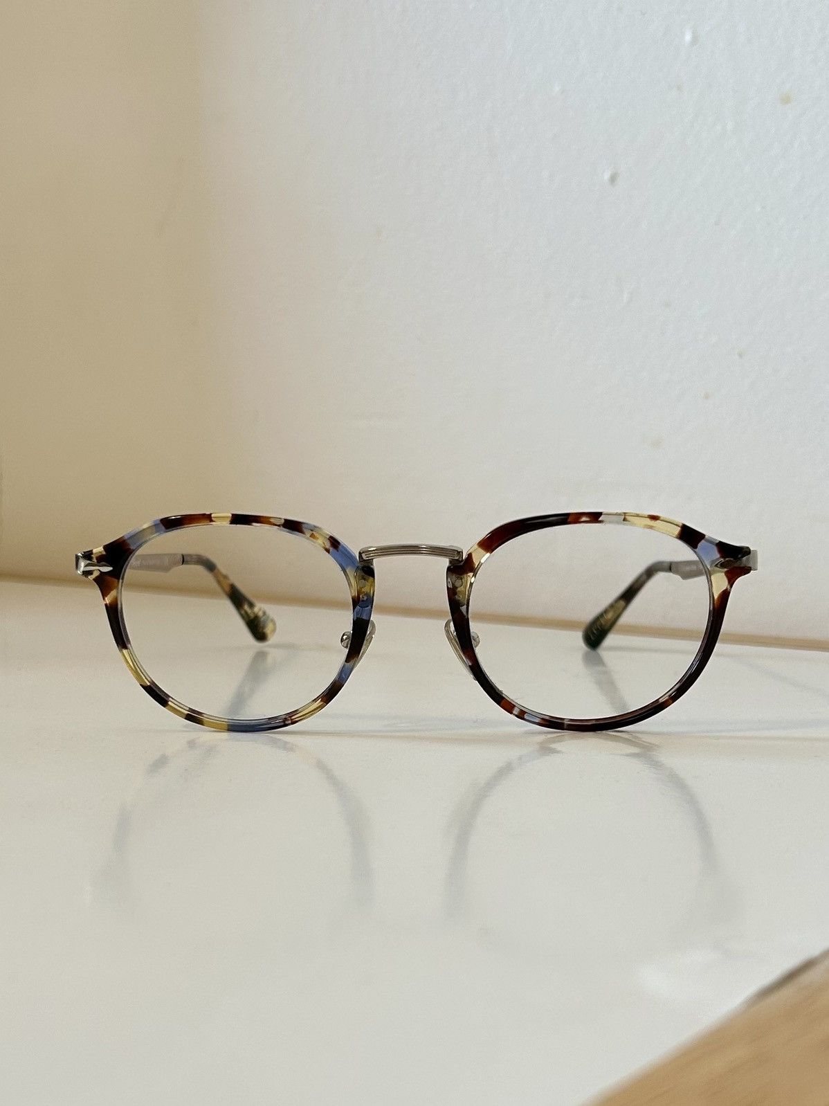 Persol PO3168v Calligrapher Edition - Brown Spotted Blue Size ONE SIZE - 1 Thumbnail