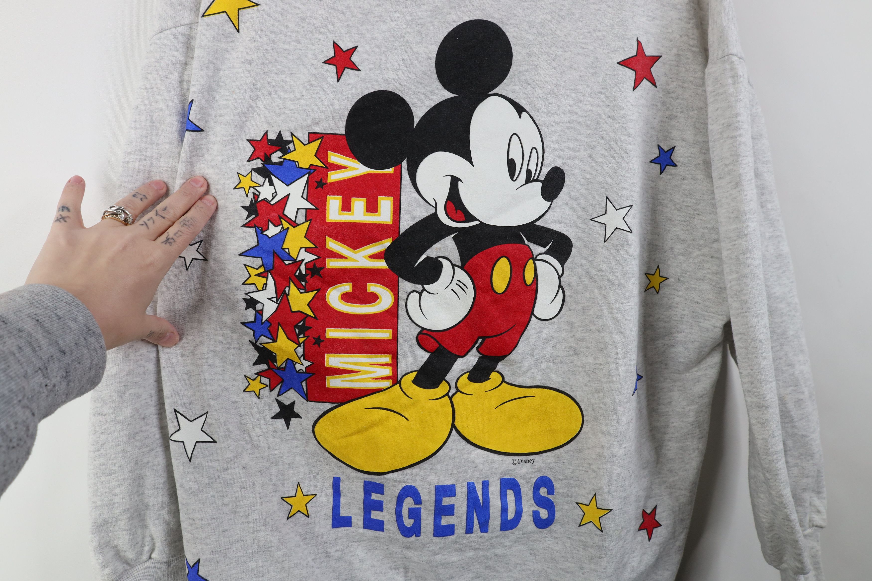 Disney Vintage 90s Disney Mickey Mouse Jumbo Legend Sweatshirt Size XL / US 12-14 / IT 48-50 - 4 Thumbnail