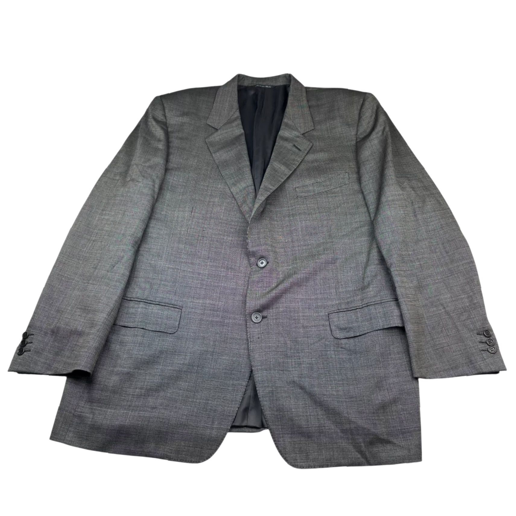 Canali Canali Men's Blazer Jacket 50R Gray Italy 100% Wool 2-Button Size 42R - 2 Thumbnail