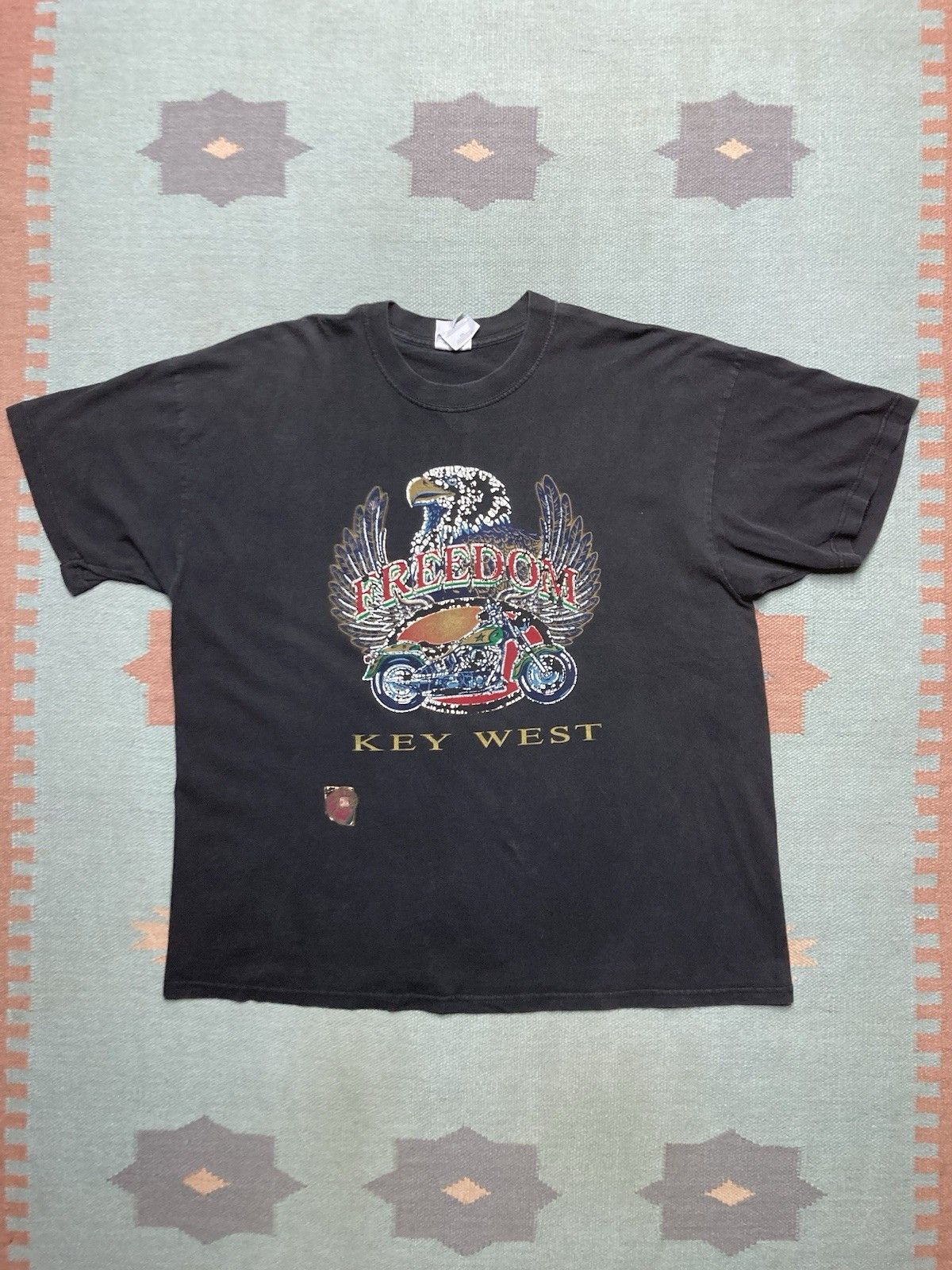 Vintage t shirt key west Florida Harley eagle motorcycle faded XXL Size US XXL / EU 58 / 5 - 1 Thumbnail