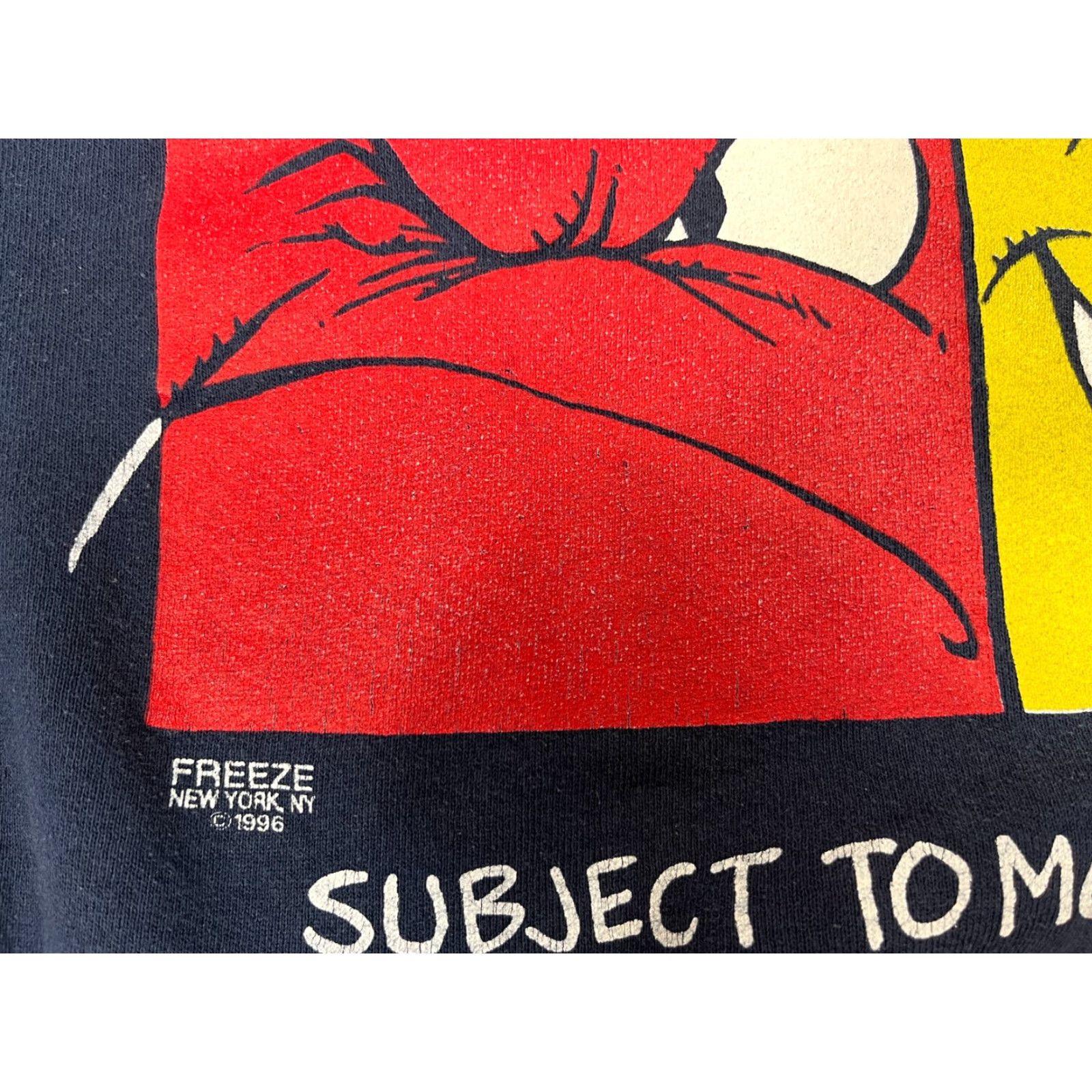 Fruit Of The Loom Men's Vintage 1996 Crewneck Sweatshirt XL Navy Blue Fruit of the Loom 50/50 1996 Graphic Print 90s Gene rics Mens Size US XL / EU 56 / 4 - 5 Thumbnail