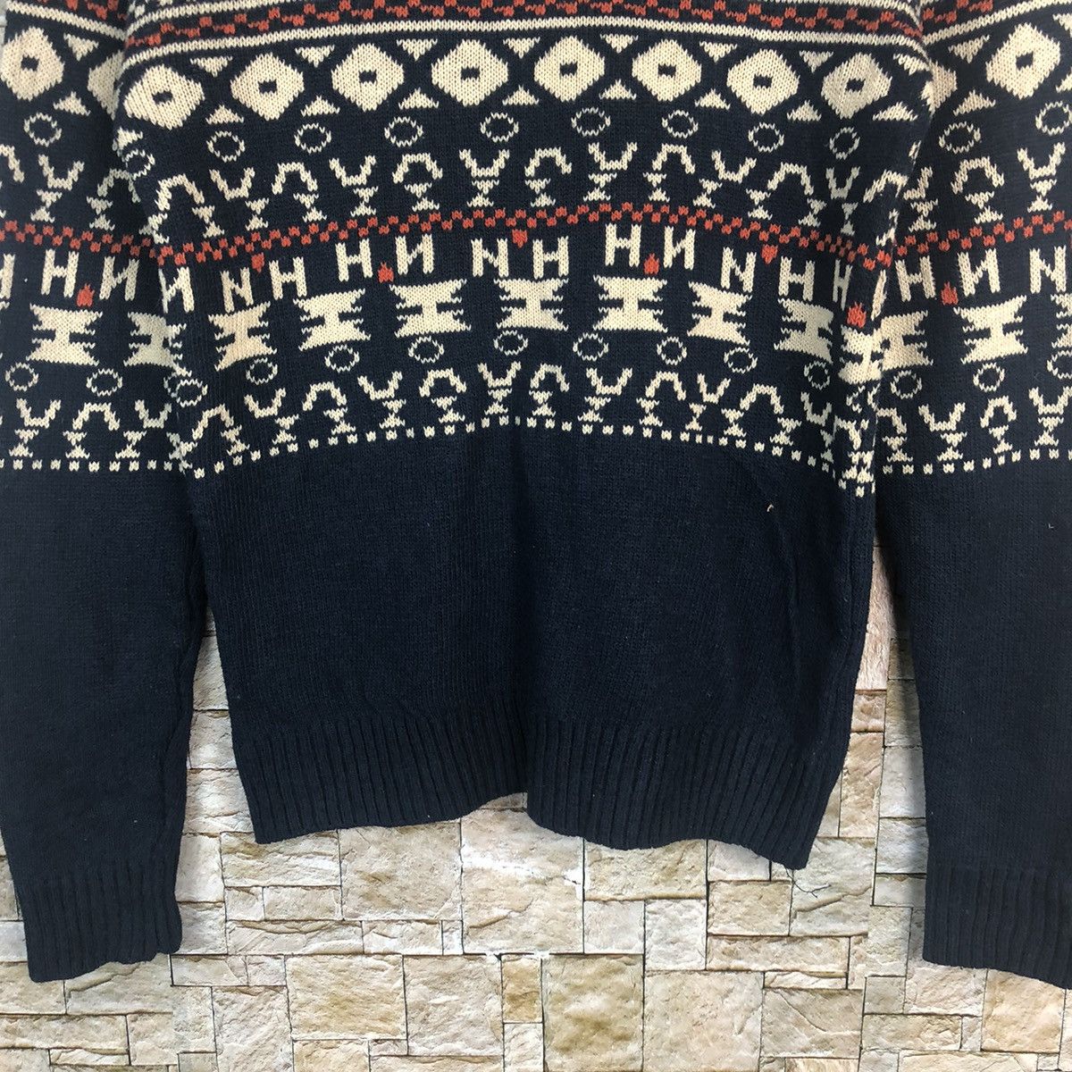 Homespun Knitwear × Japanese Brand Tomny Dark Blue Knitwear #A36 Size M / US 6-8 / IT 42-44 - 6 Thumbnail