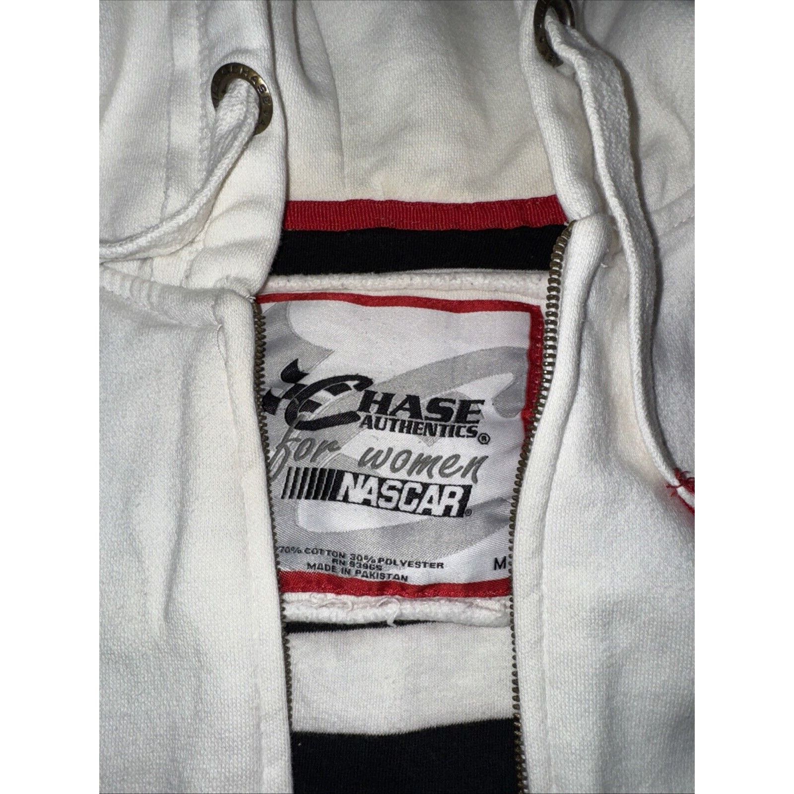 Chase Authentics × Vintage VNTG Chase Authentic Full Zip Sweater M White Broken Zip Size M / US 6-8 / IT 42-44 - 3 Thumbnail