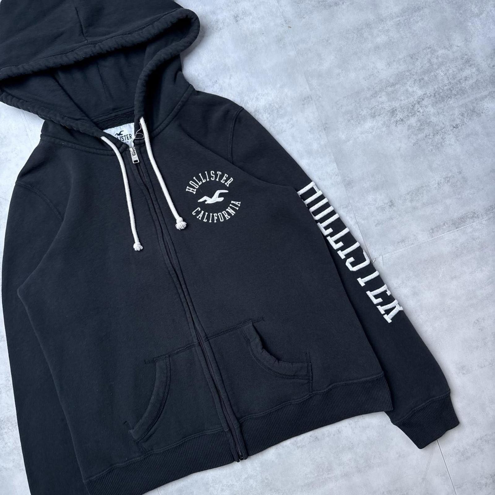 Other Y2K Hollister 00s Black Zip Up Jacket Size M / US 6-8 / IT 42-44 - 2 Thumbnail