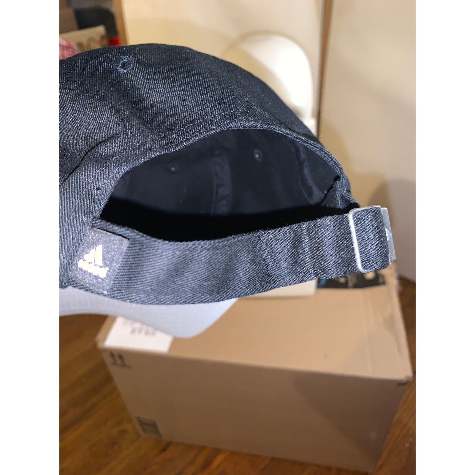 Adidas Adidas Black Adjustable Hat Classic Logo Strapback Dad Cap Size ONE SIZE - 7 Thumbnail
