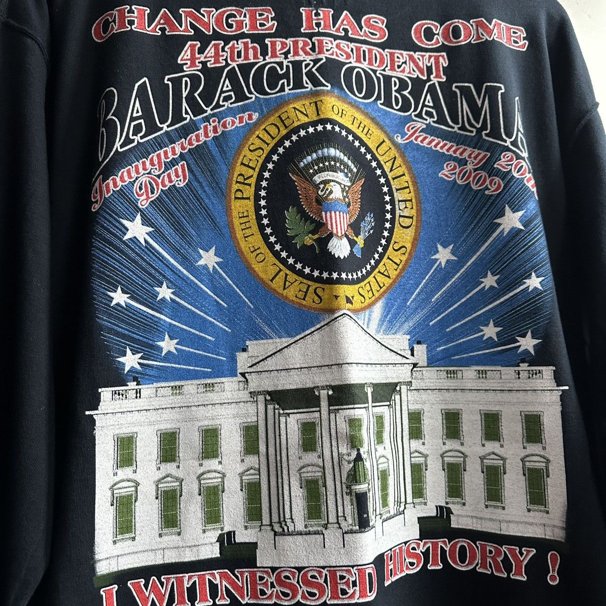 Rap Tees × Vintage Vintage y2k Barack Obama Inauguration Rap Style Shirt Size US L / EU 52-54 / 3 - 4 Thumbnail