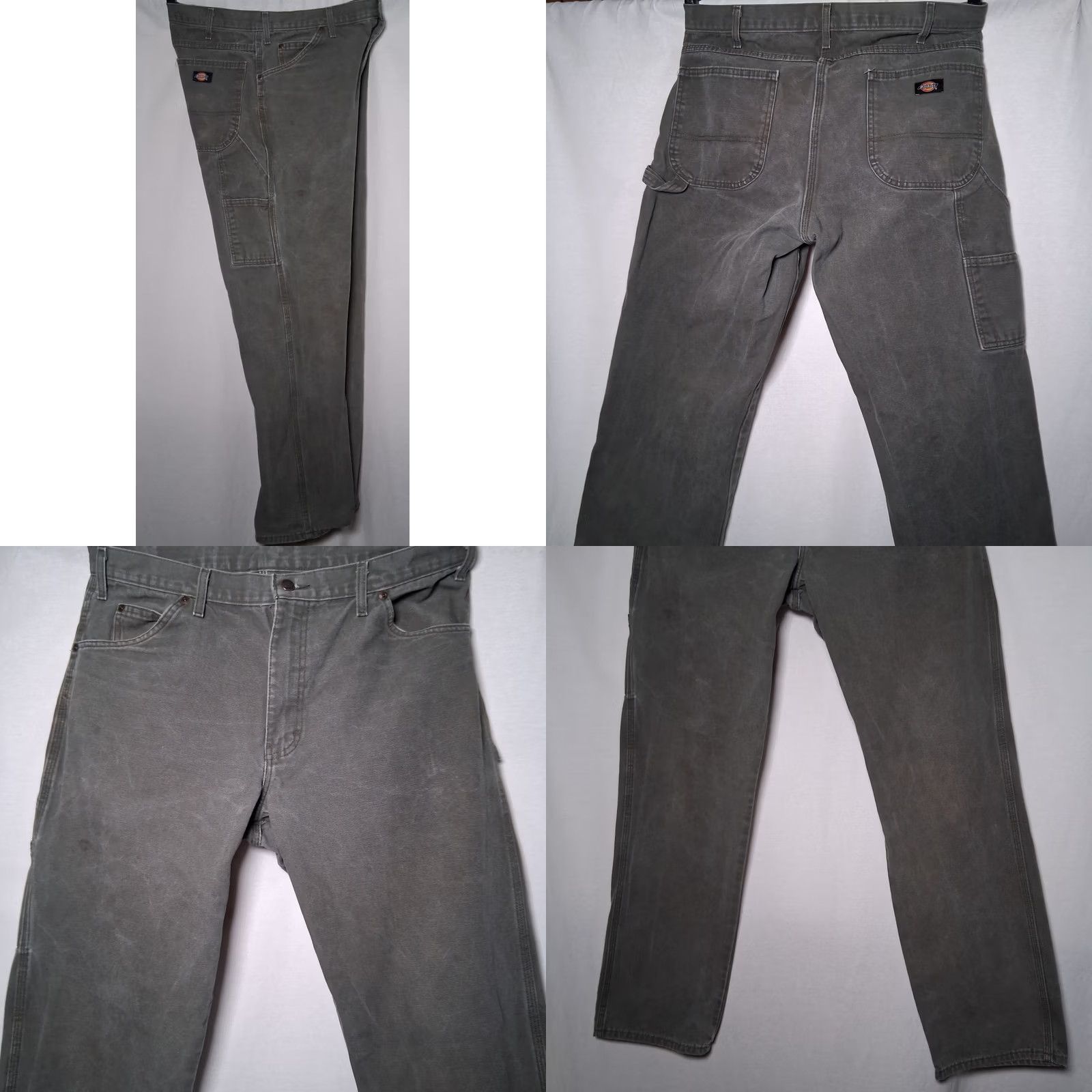 Dickies Dickies Carpenter Pants Men 36x34 Gray Canvas Duck Workwear Pants 5-Pocket Regular Inseam 34 Men Adjustable READ Size US 36 / EU 52 - 8 Thumbnail