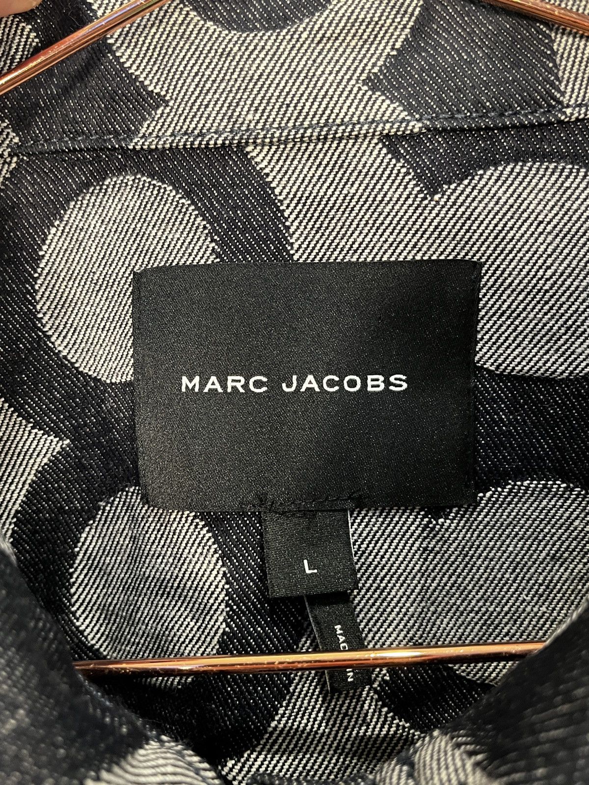 Marc Jacobs Marc Jacobs Raw Denim Monogram Jacket (unisex) Size US L / EU 52-54 / 3 - 12 Thumbnail