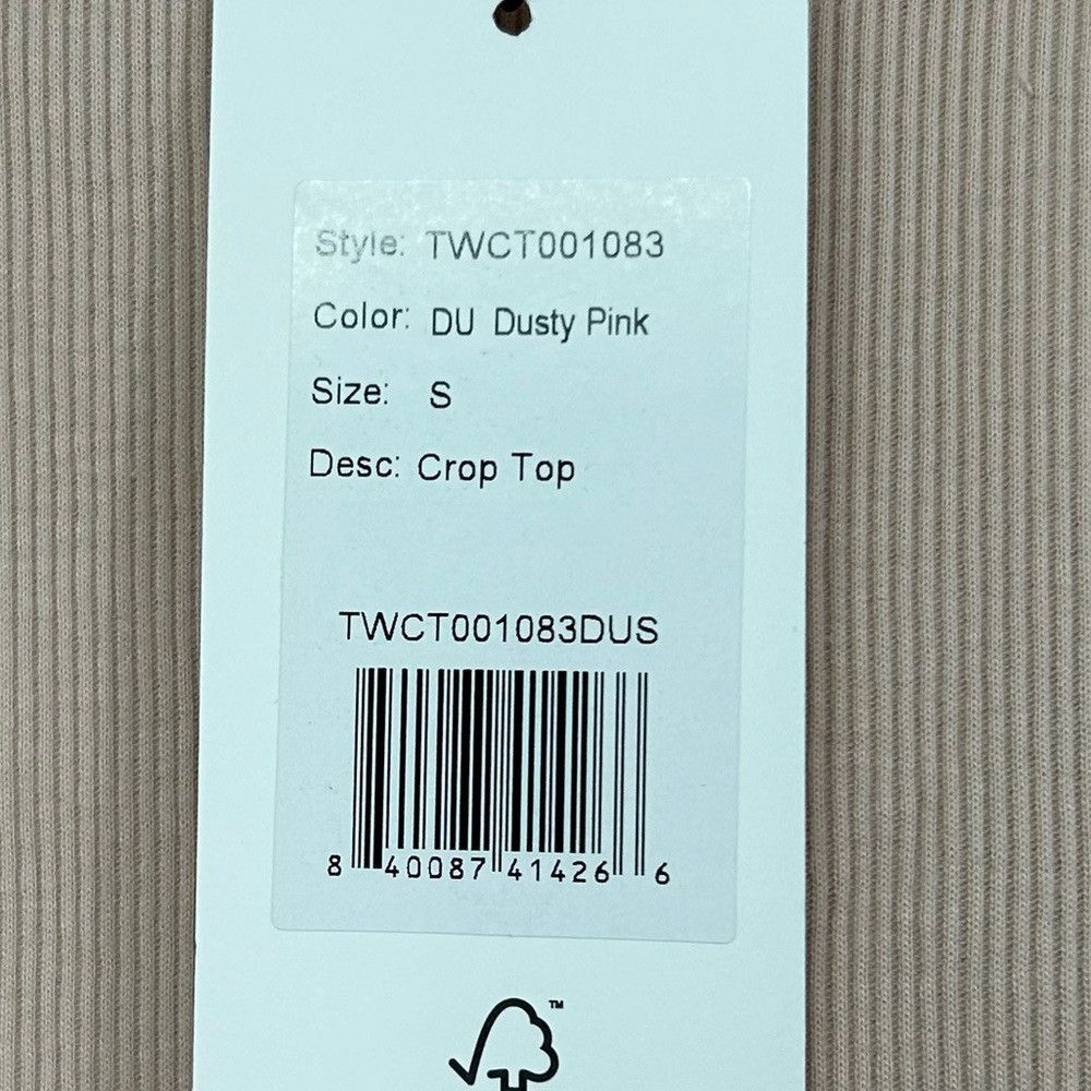 THAKOON THAKOON DU DUSTY PINK CROP TOP WOMEN SIZE SMALL Size S / US 4 / IT 40 - 10 Thumbnail