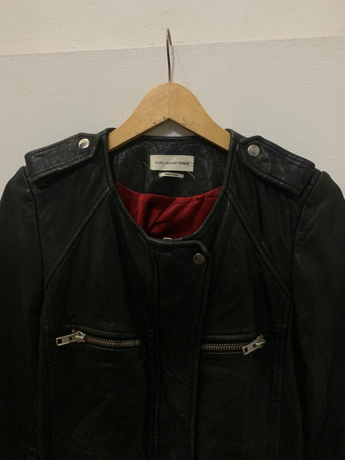 Isabel Marant × Isabel Marant Etoile Isabel Marant Etoile Leather Jacket Size US M / EU 48-50 / 2 - 2 Thumbnail