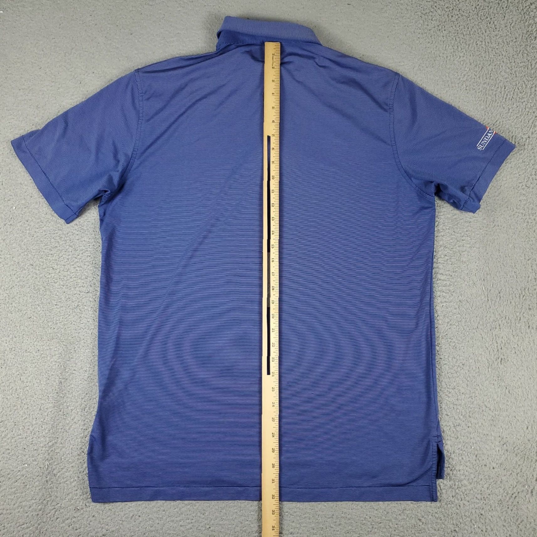 Peter Millar Peter Millar Polo Shirt Mens Large Blue Striped Summer Comfort Short Sleeve Size US L / EU 52-54 / 3 - 4 Thumbnail