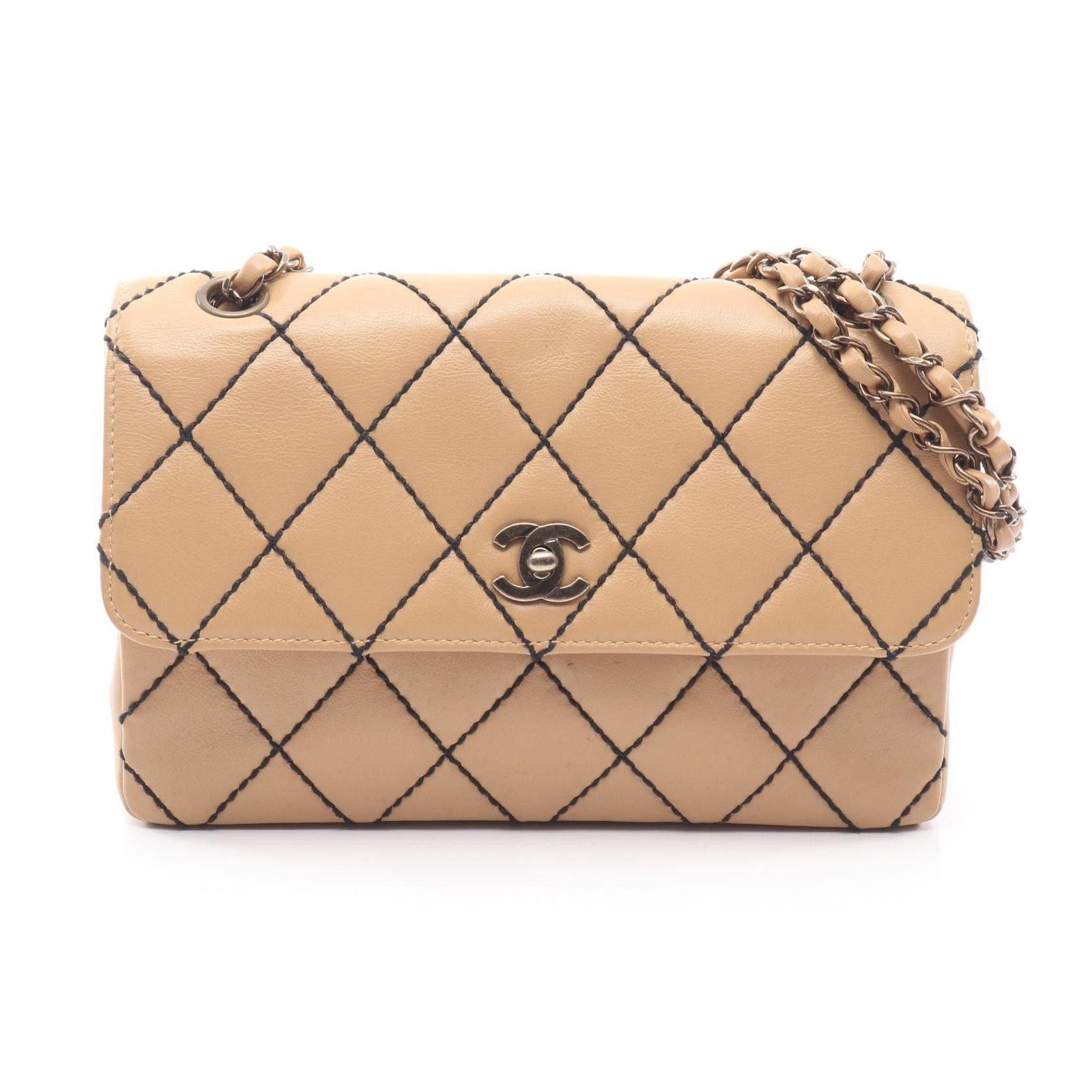 Chanel Chanel Chanel Wild Stitch Leather Shoulder Bag Leather Shoulder Bag DUTY FREE for USA Size ONE SIZE - 1 Thumbnail