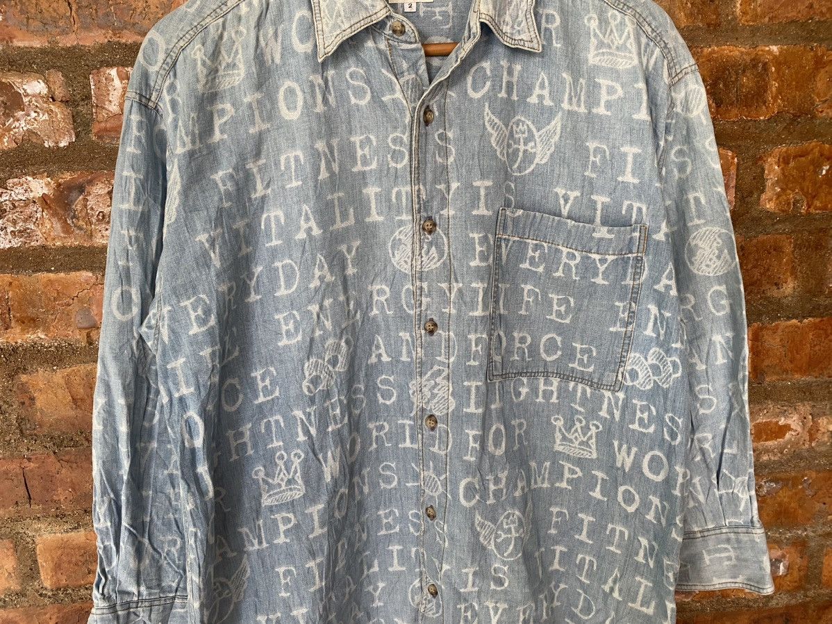 Jean Charles De Castelbajac Vtg poem and Anarchy button up Size US L / EU 52-54 / 3 - 4 Thumbnail
