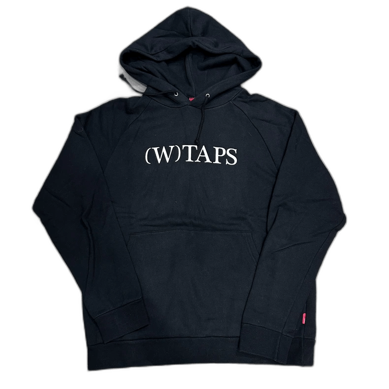 Wtaps WTAPS Black Hoodie with Red Label Size US M / EU 48-50 / 2 - 1 Thumbnail