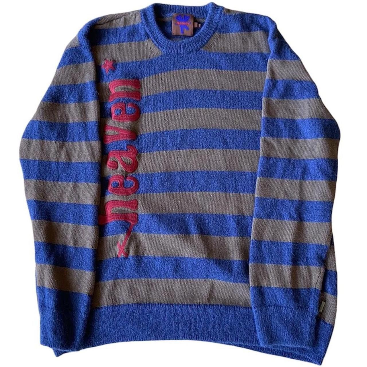 Blue brown striped charm sweater heaven by Marc jacobs
