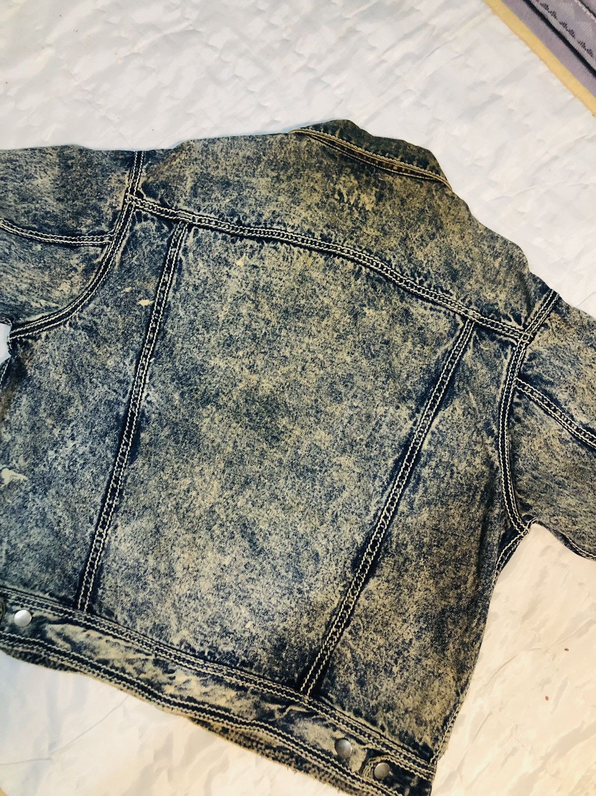 Vintage Distressed Denim Jacket (5) Size US L / EU 52-54 / 3 - 15 Thumbnail