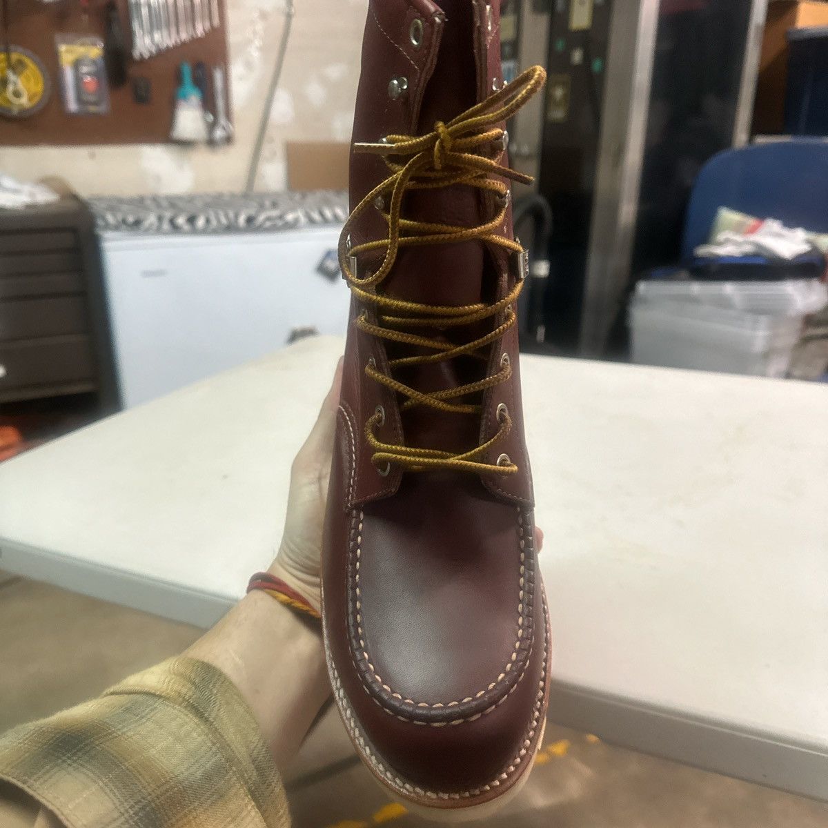 Chippewa Chippewa OG Burgundy , Dead-stock, made in USA work boot Size US 10.5 / EU 43-44 - 12 Thumbnail