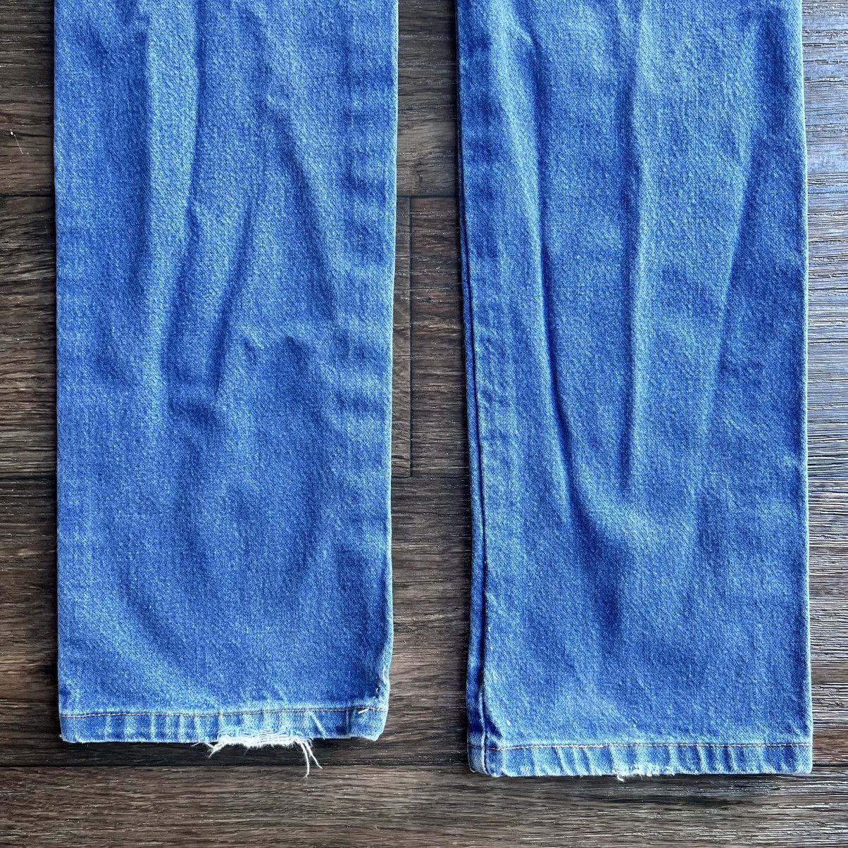 Wrangler Made in Mexico 2000s Tall & Thin Blue Denim 29x34 Size US 29 - 9 Thumbnail