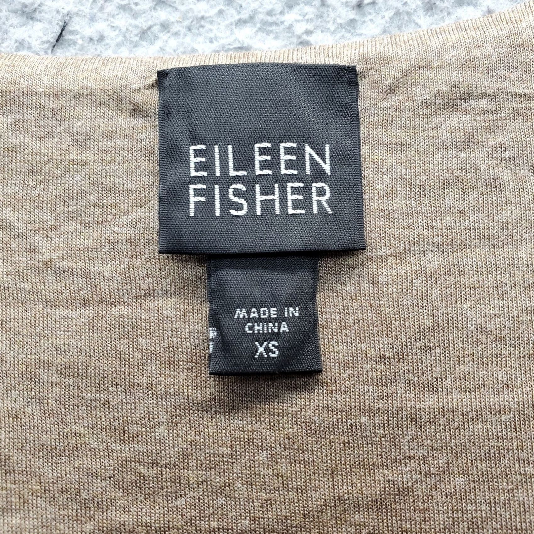 Eileen Fisher Eileen Fisher Tunic Top Womens XS Brown Knit Lightweight Long Sleeve Size XS / US 0-2 / IT 36-38 - 5 Thumbnail