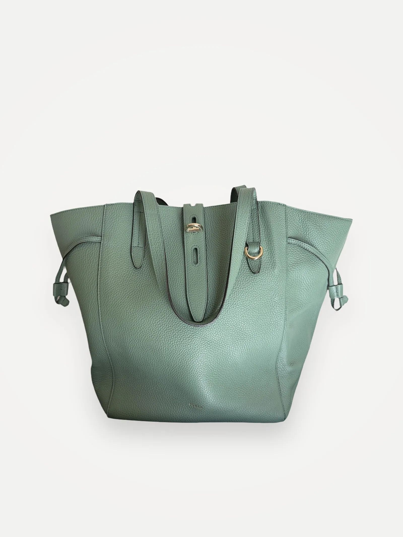 Furla Furla Furla Net Tote Bag Mineral Green M Bucket Bag Size ONE SIZE - 1 Thumbnail