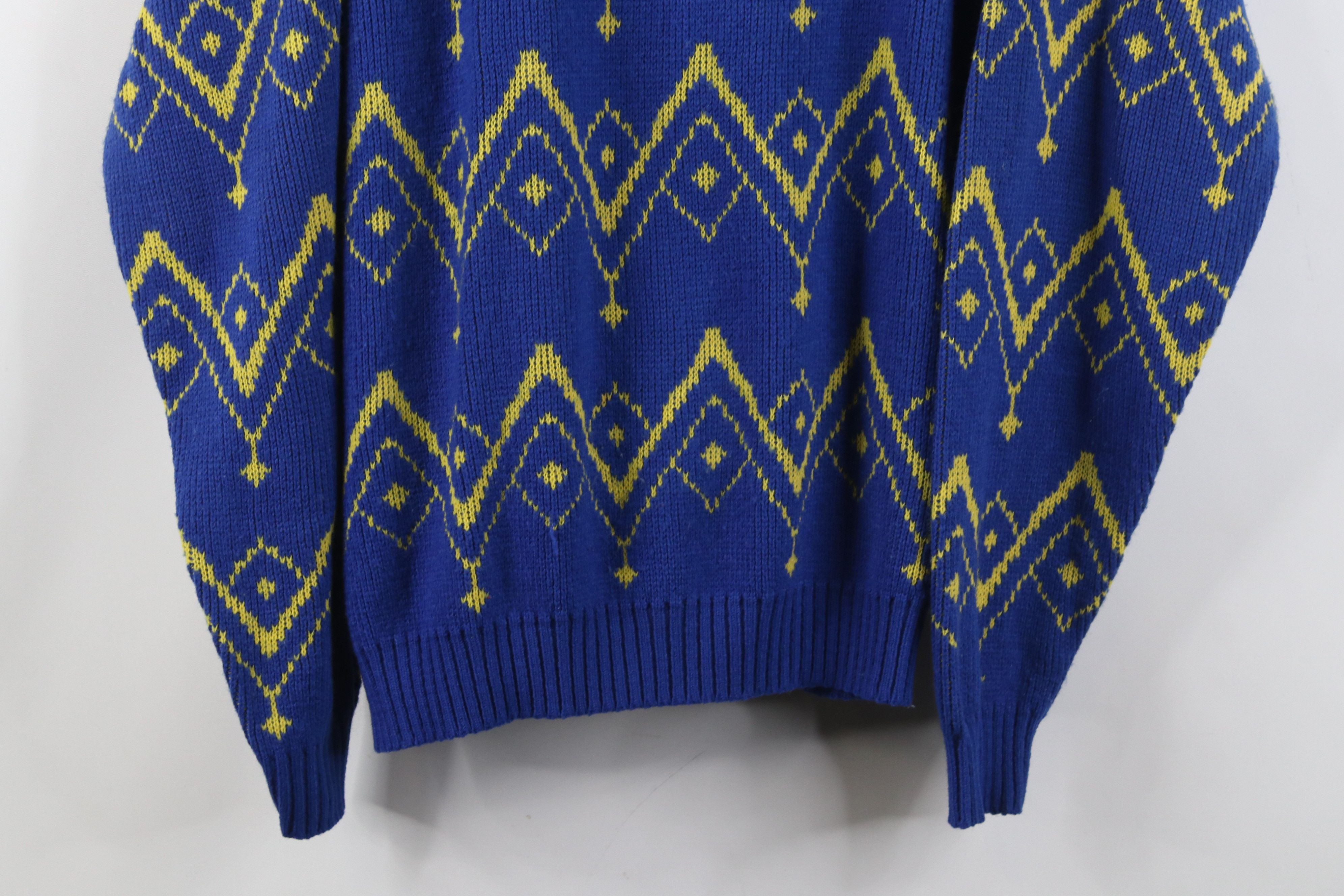 Vintage Vtg 80s 90s Dale Sport Norway Ribbed Knit Crewneck Sweater Size XL / US 12-14 / IT 48-50 - 3 Thumbnail