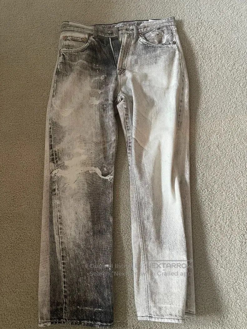 Our Legacy Our legacy Grey washed digital printed jeans. Size US 32 / EU 48 - 1 Thumbnail