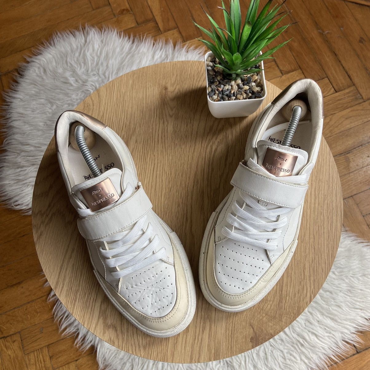ASH ASH x Nespresso Low Top Y2K Leather Sneakers Size US 9 / IT 39 - 2 Thumbnail