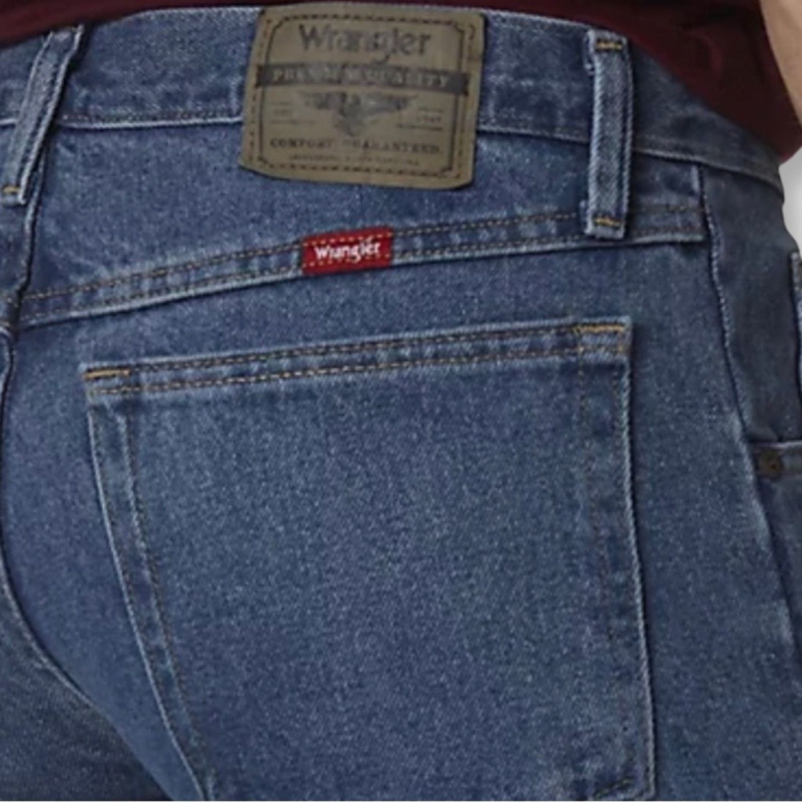 Wrangler Vintage 90s Dark Stonewash Wrangler Premium Quality Jeans Size US 36 / EU 52 - 4 Thumbnail