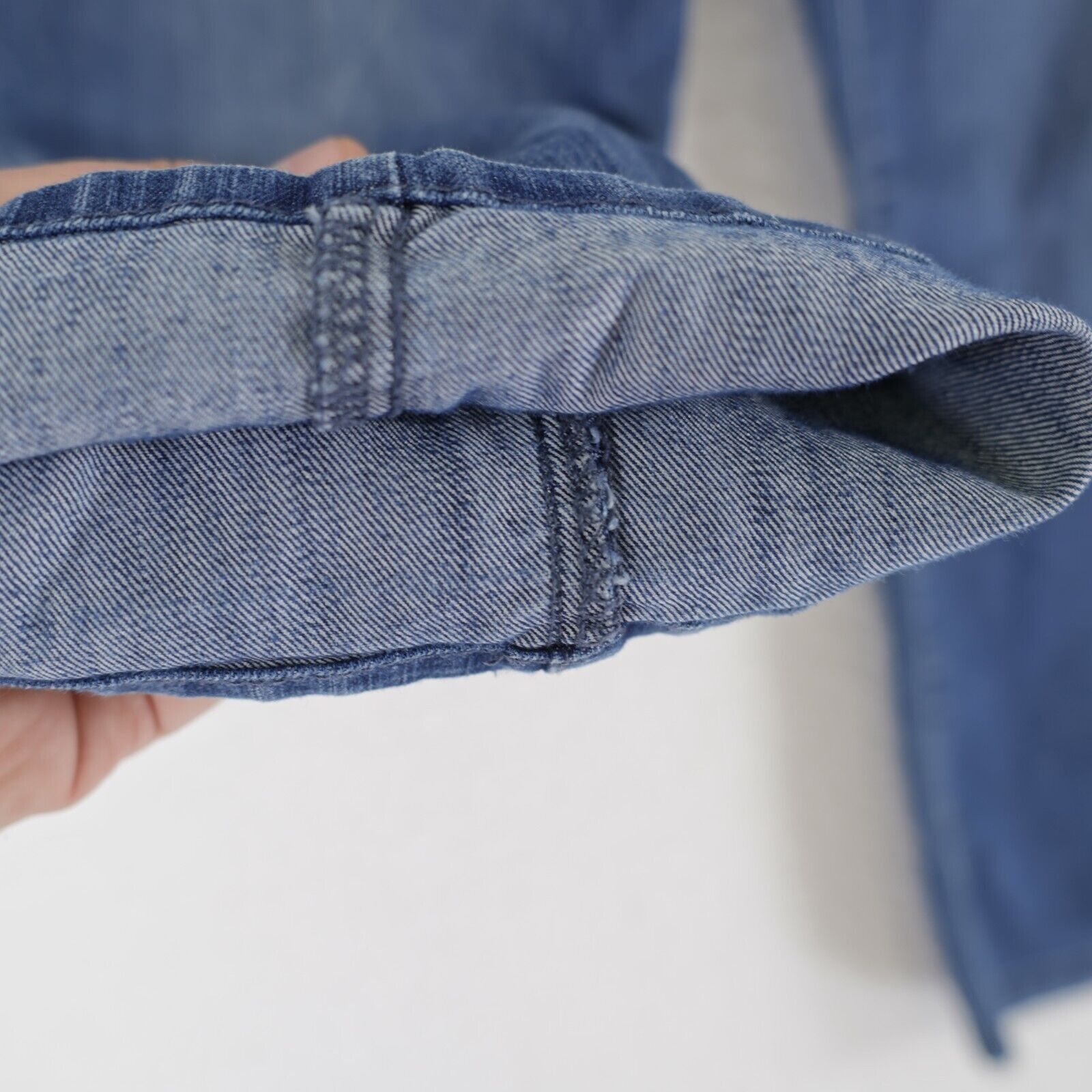 Chicos Chico's Platinum Denim Blue Jeans Rhinestone Stone Wash Size Size 26" / US 2 / IT 38 - 3 Thumbnail
