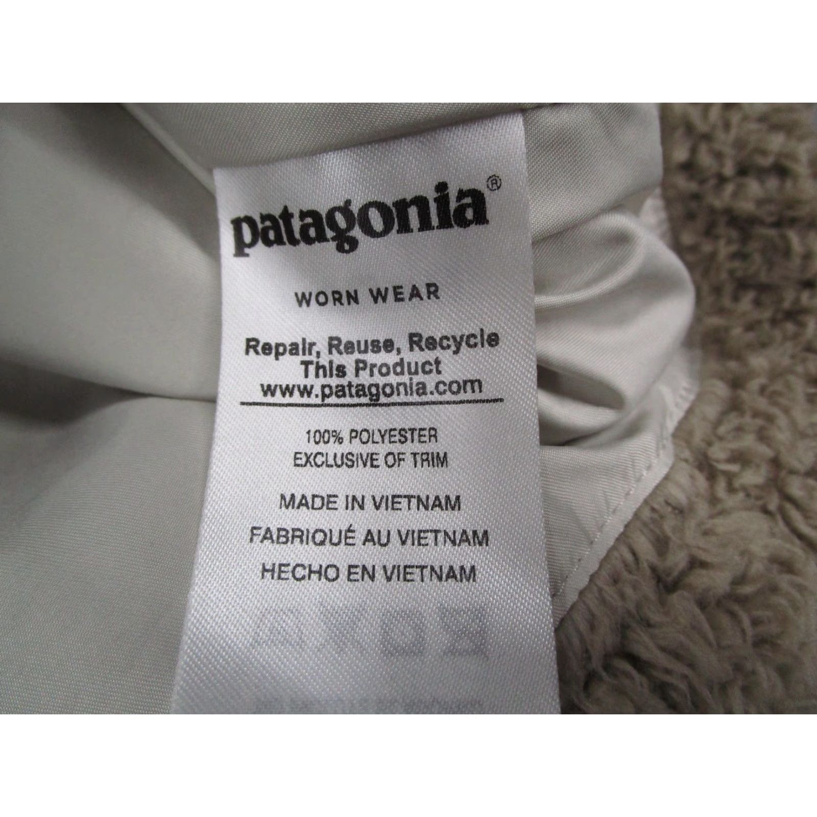 Patagonia Patagonia Vest Womens Small Beige Los Gatos Fleece Sherpa Zip Size S / US 4 / IT 40 - 4 Thumbnail