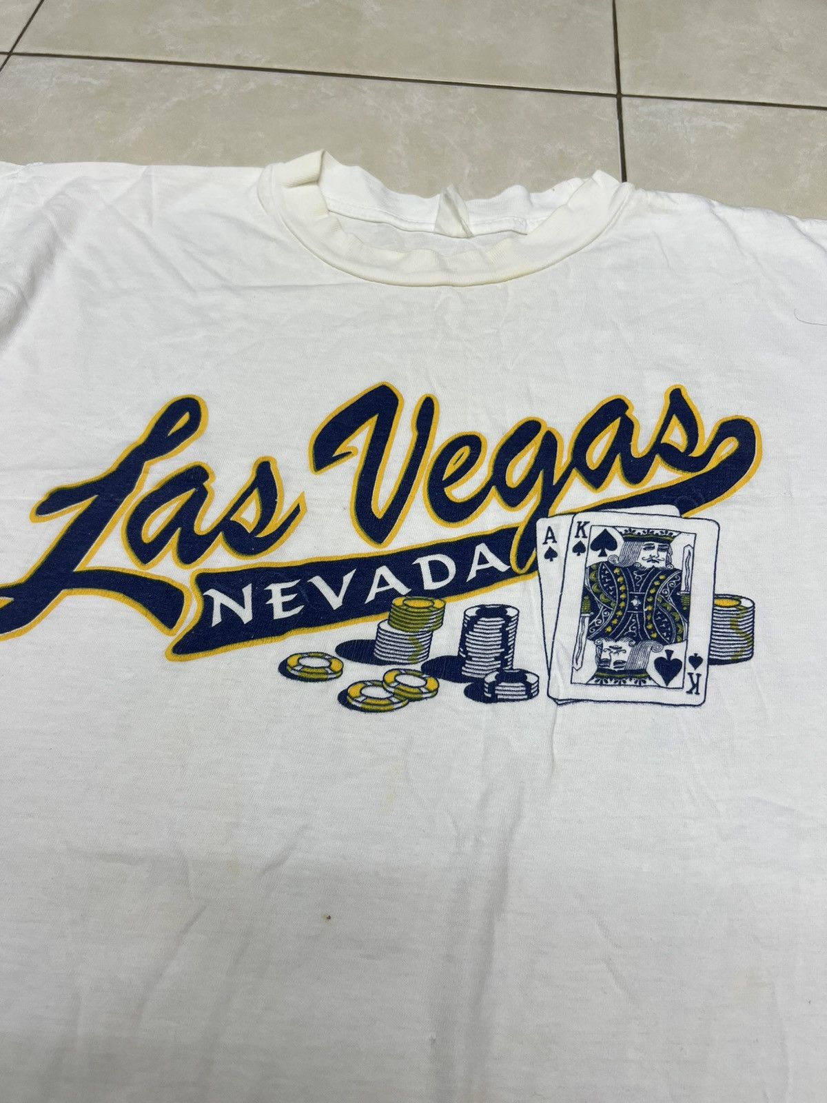 Vintage Vintage Las Vegas Nevada Poker Single Stich Boxy Tshirt Size US M / EU 48-50 / 2 - 3 Thumbnail