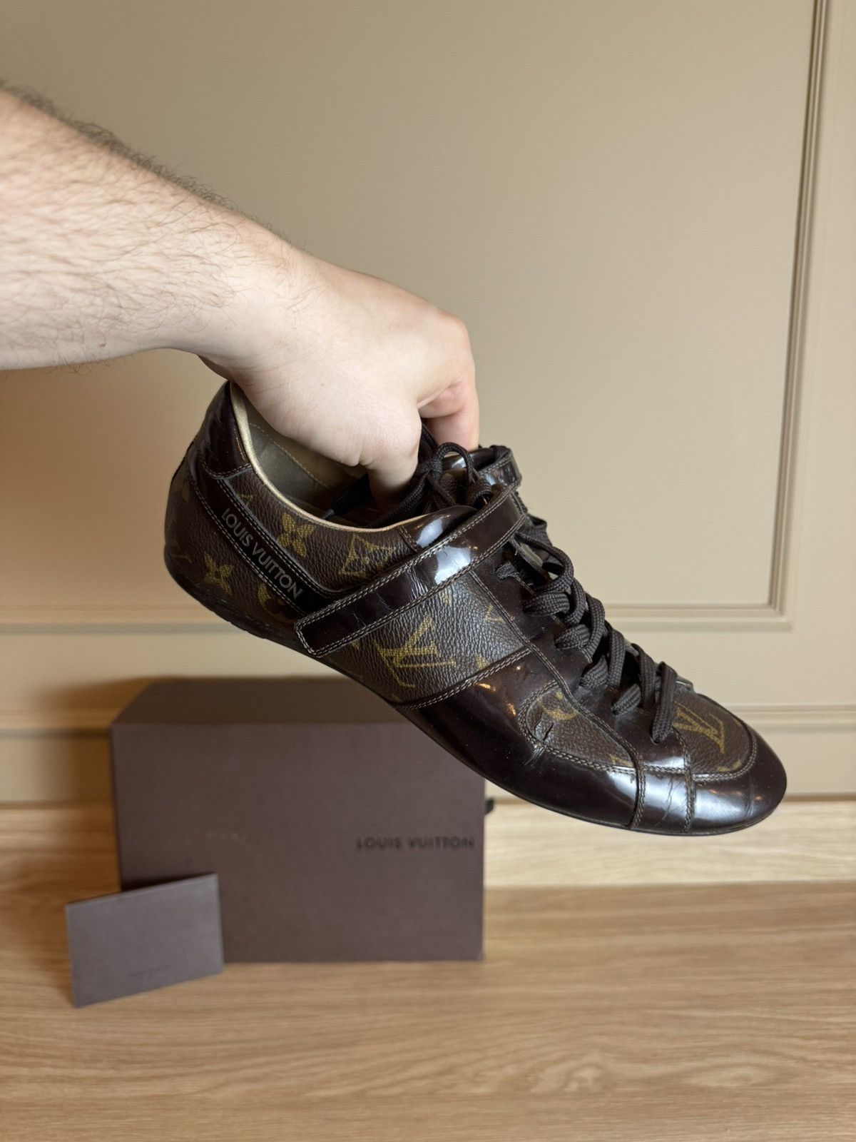 Louis Vuitton Louis Vuitton Sneakers Shoes Trainers Monogram Leather Brown Size US 7.5 / IT 37.5 - 3 Thumbnail