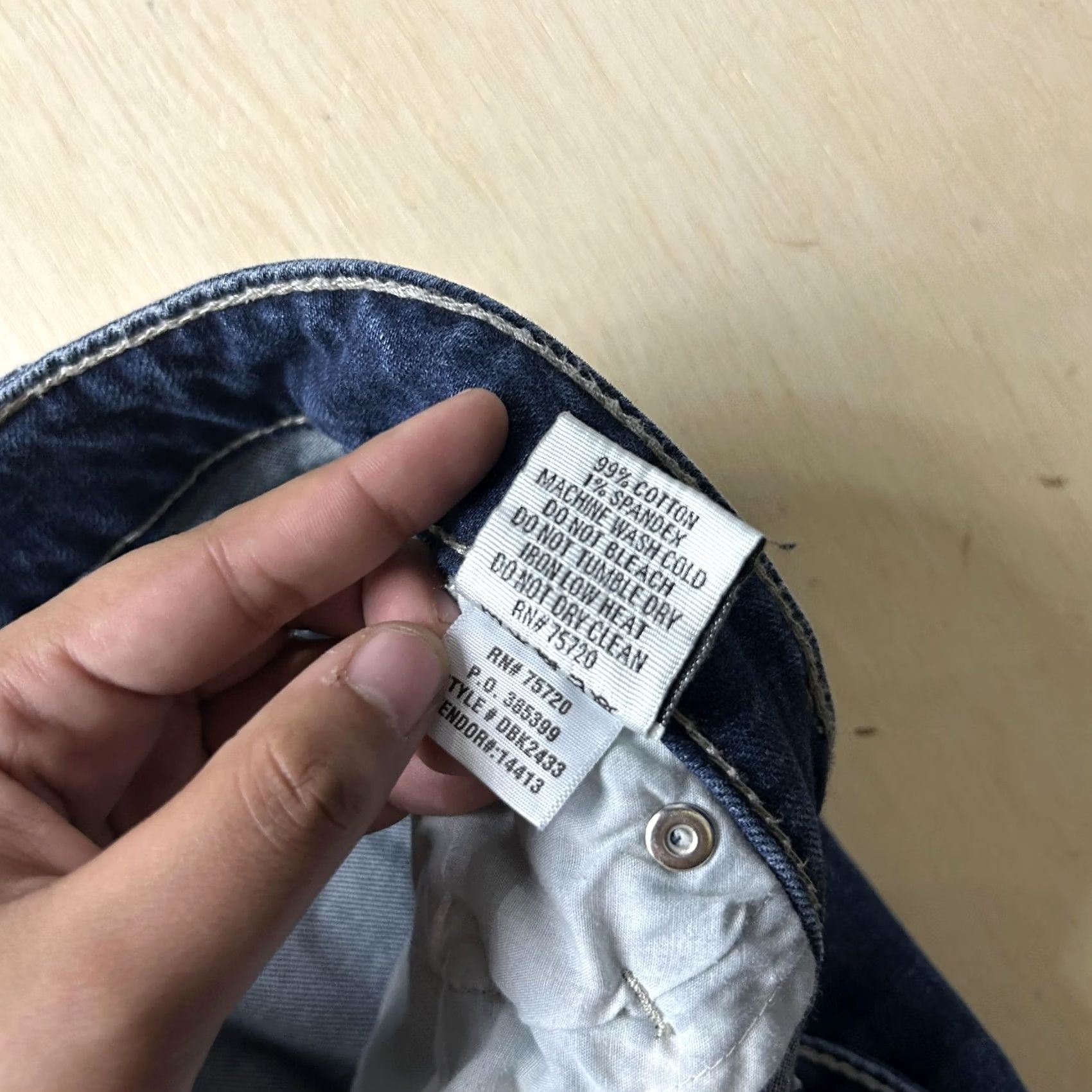 Vintage Daytrip Virgo Skinny Jeans Womens 29L Med Wash Blue Distressed Denim Stretch Size 29" - 4 Thumbnail